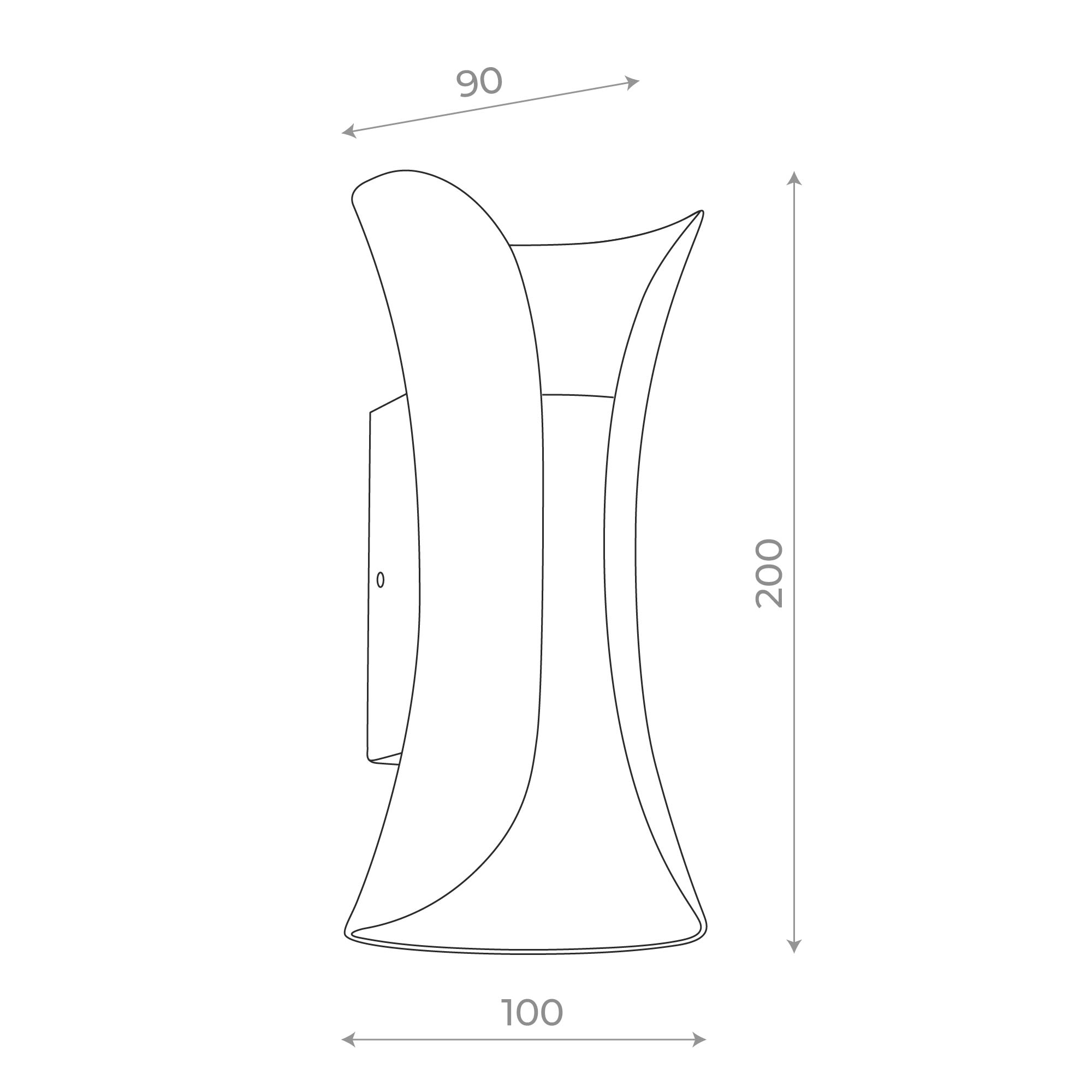 SL1584.411.02 Светильник уличный настенный ST-Luce Черный/Черный LED 2*5W 4000K COSETTO