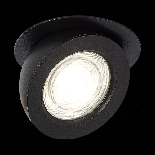 ST654.438.10 Св-к встр. Черный LED 1*10W 3000K 850Lm Ra&gt;90 38° IP20 D109xH60 180-240V Встраиваемые светильники