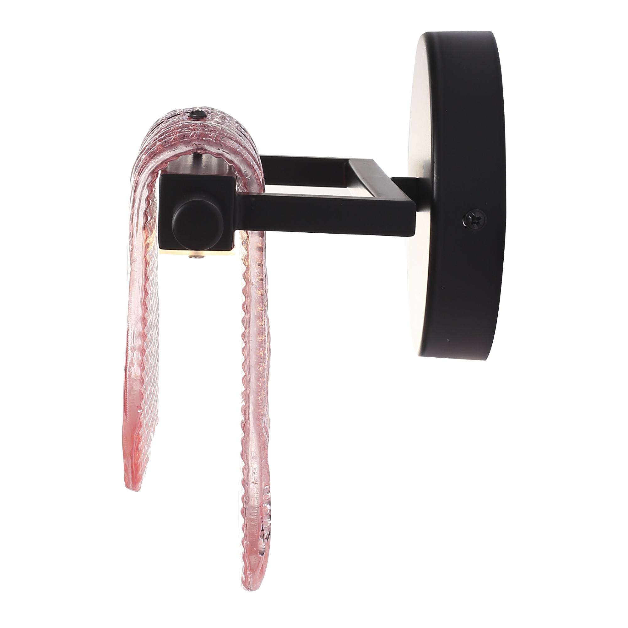 SL6021.401.06 Светильник настенный ST-Luce черный/розовый LED 1*6W 3000K VOILE