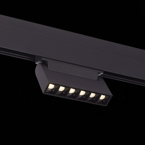 ST364.446.06 Магнитный трековый светильник Черный LED 1*6W 4000K 532Lm Ra&gt;80 36° IP20 L120xW22xH108 SKYLINE 48