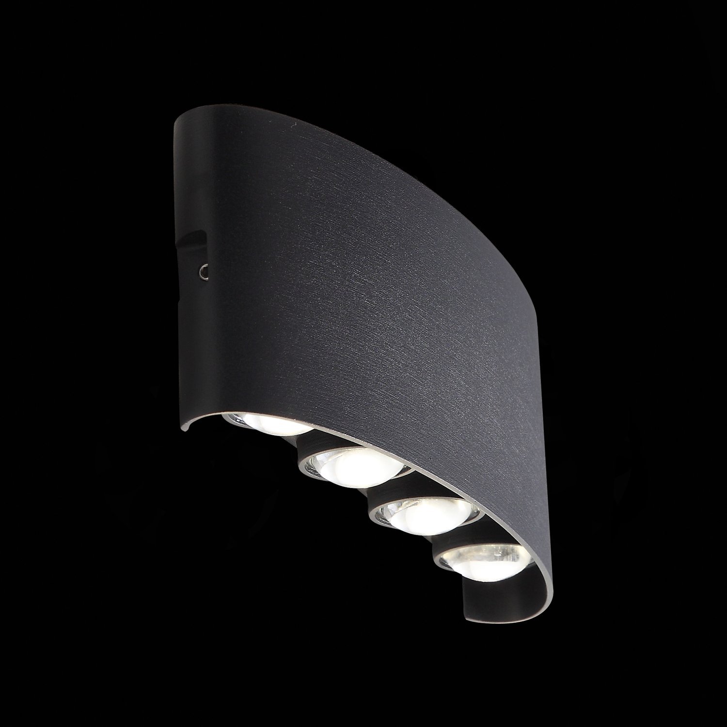 SL089.401.08 Светильник уличный настенный ST-Luce Черный кварцевый LED 8*1W 4000K BISELLO