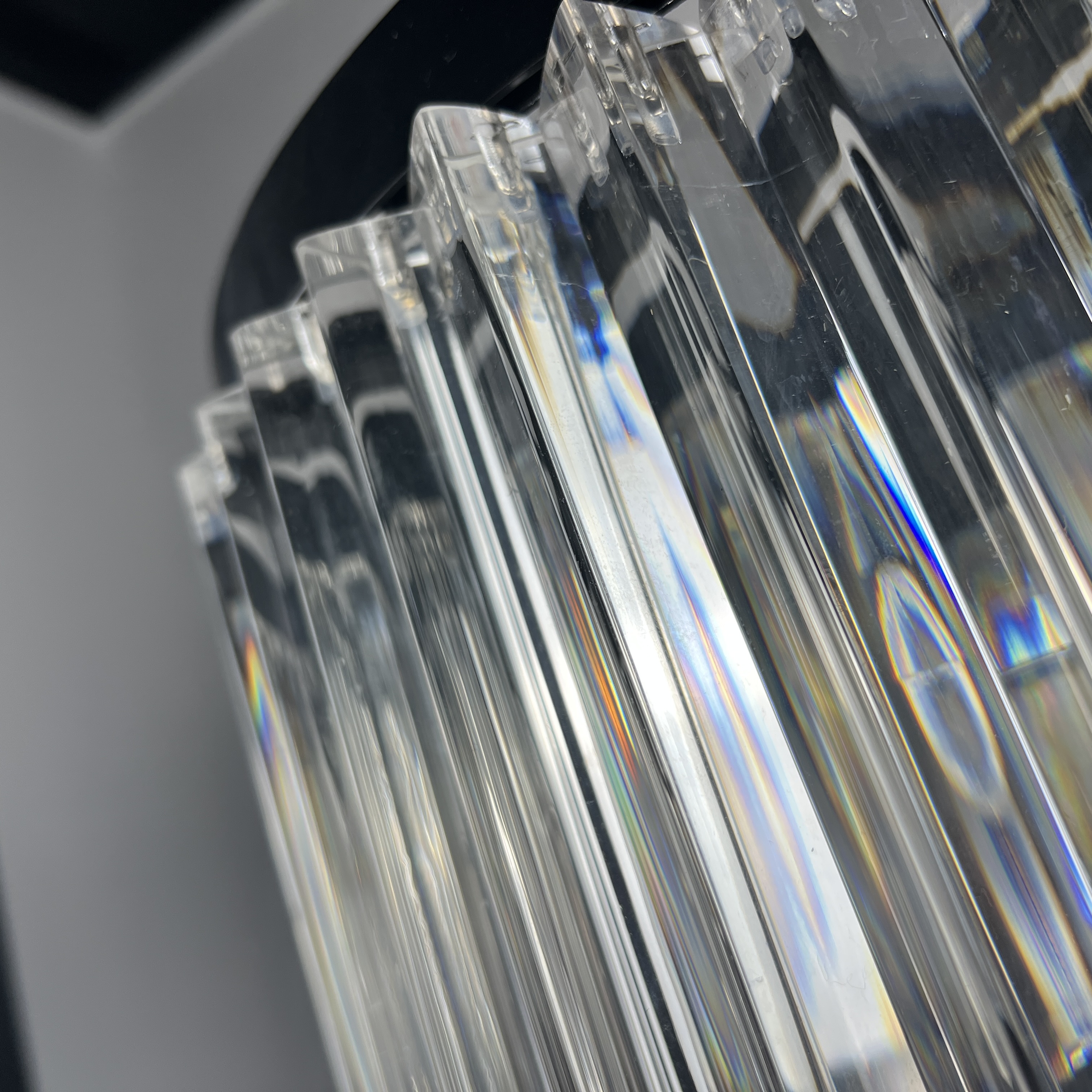 Подвесная люстра RH 1920s Odeon Clear Glass Black 180 248522-22