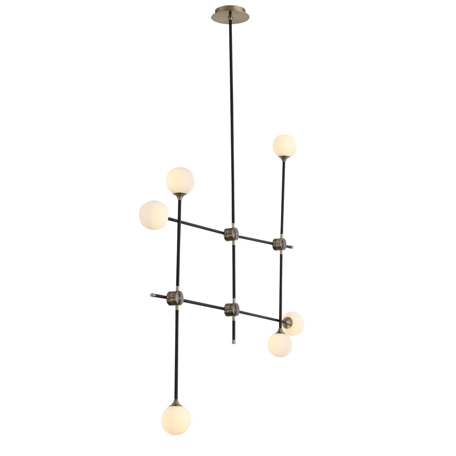 SL429.403.06 Светильник потолочный ST-Luce Черный, Золото/Белый G9 6*5W BASTONCINO