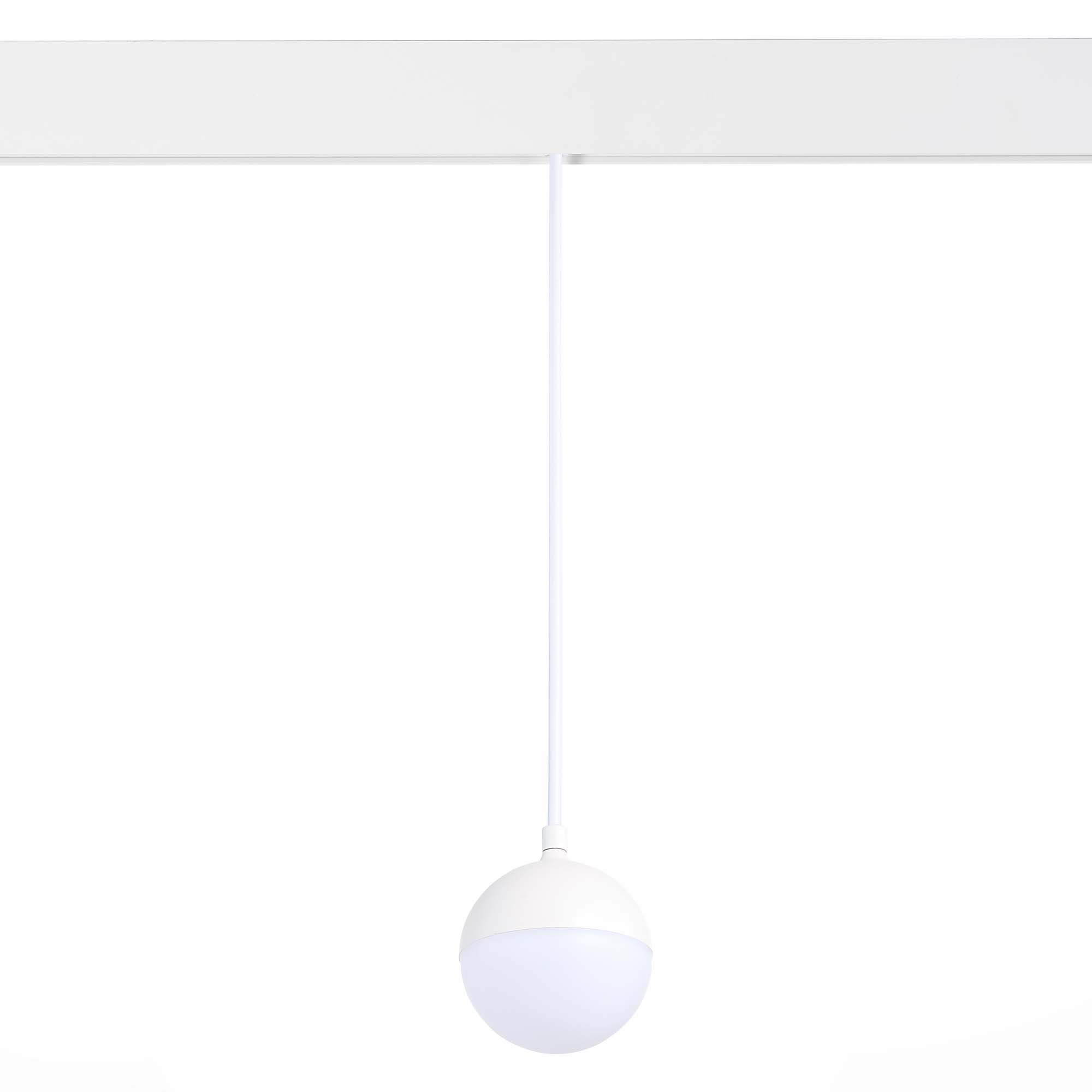 ST358.533.07 Магнитный трековый светильник подвесной Белый LED 1*7W 3000K 520Lm Ra>80 120° IP20 D90x SKYLINE 48