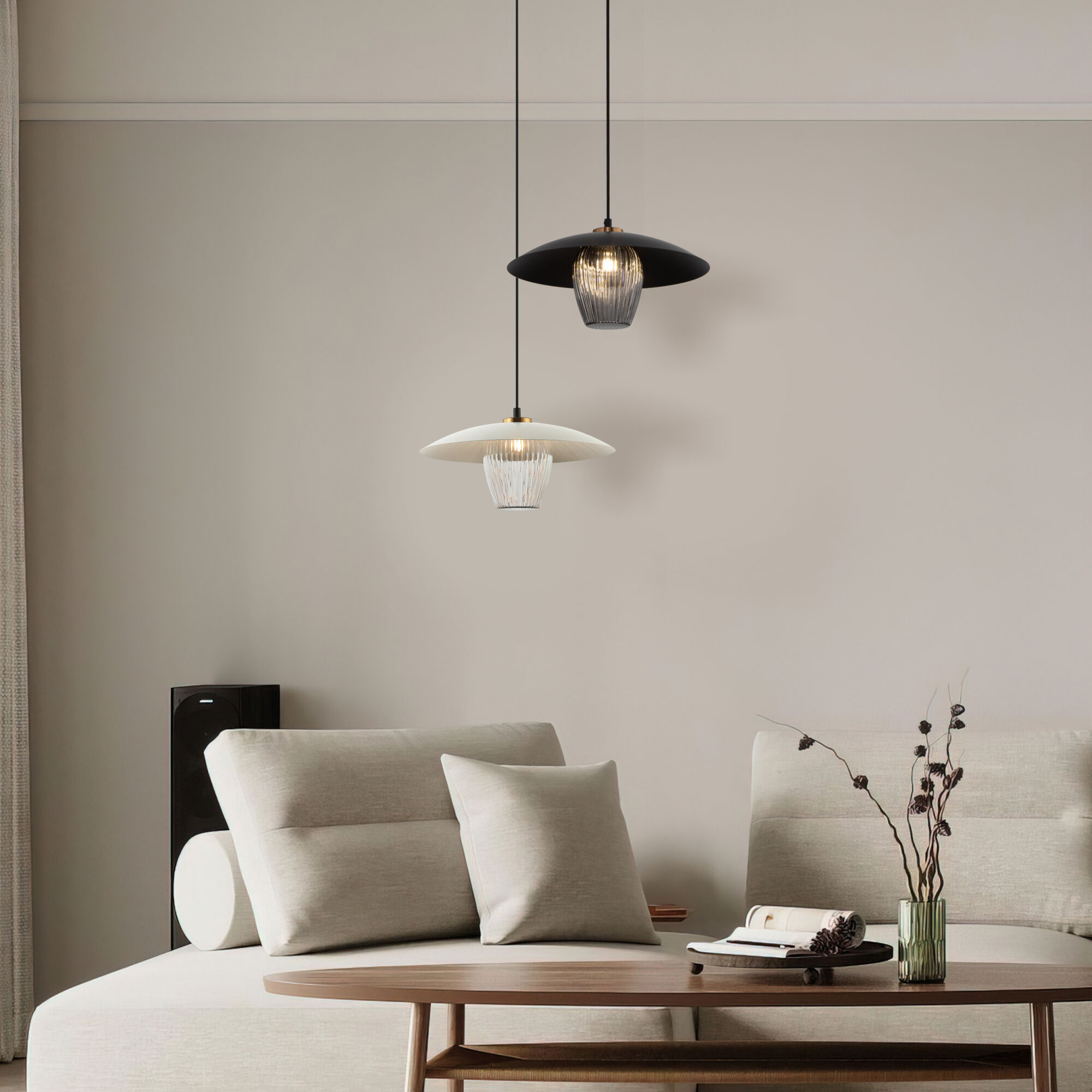  Eurosvet 50259/1/ подвесной светильник/ черный/дымчатый