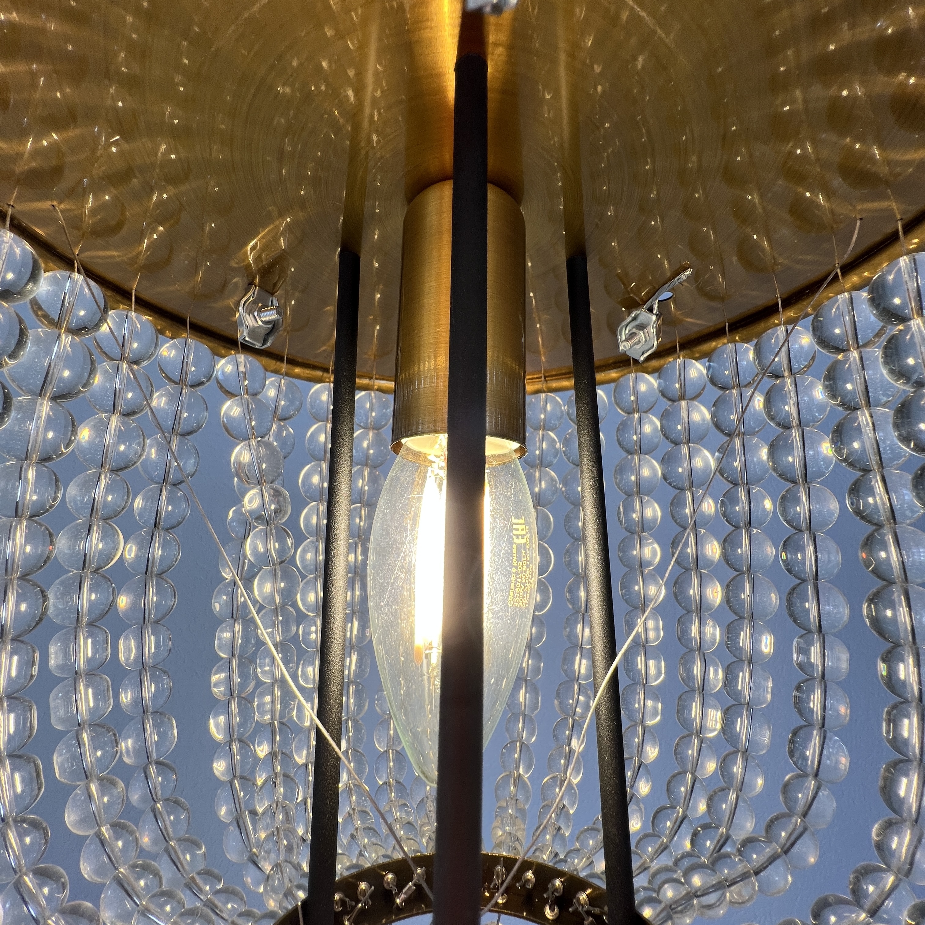 Потолочная люстра JACQUELINE WHITE SCONCE brass 186172-22