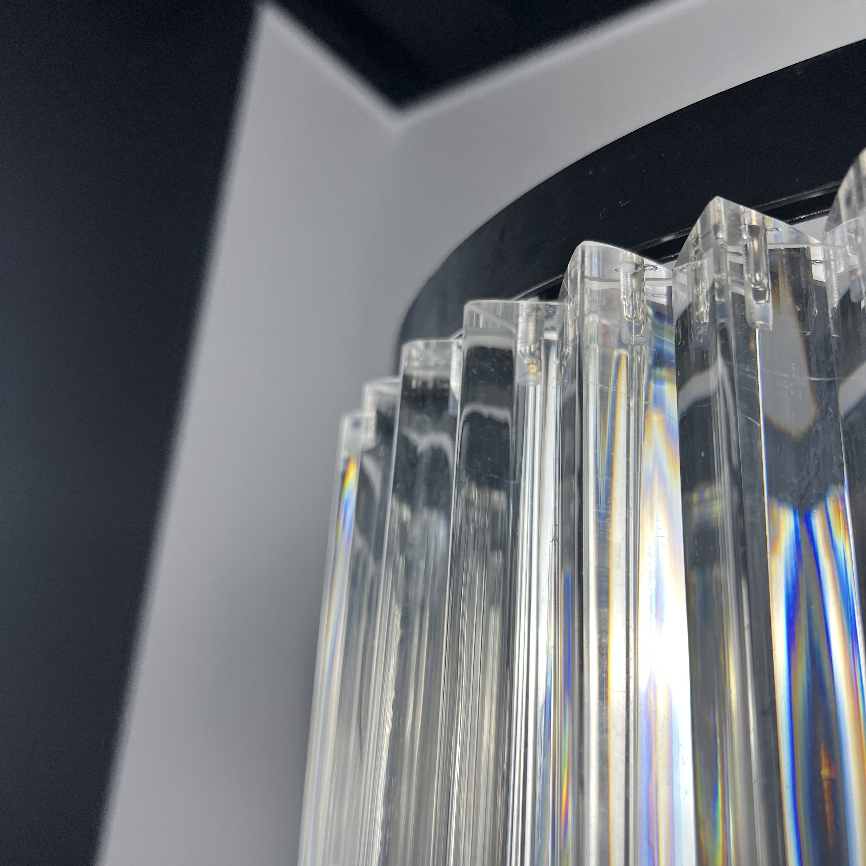 Подвесная люстра RH 1920s Odeon Clear Glass Black 180 248522-22