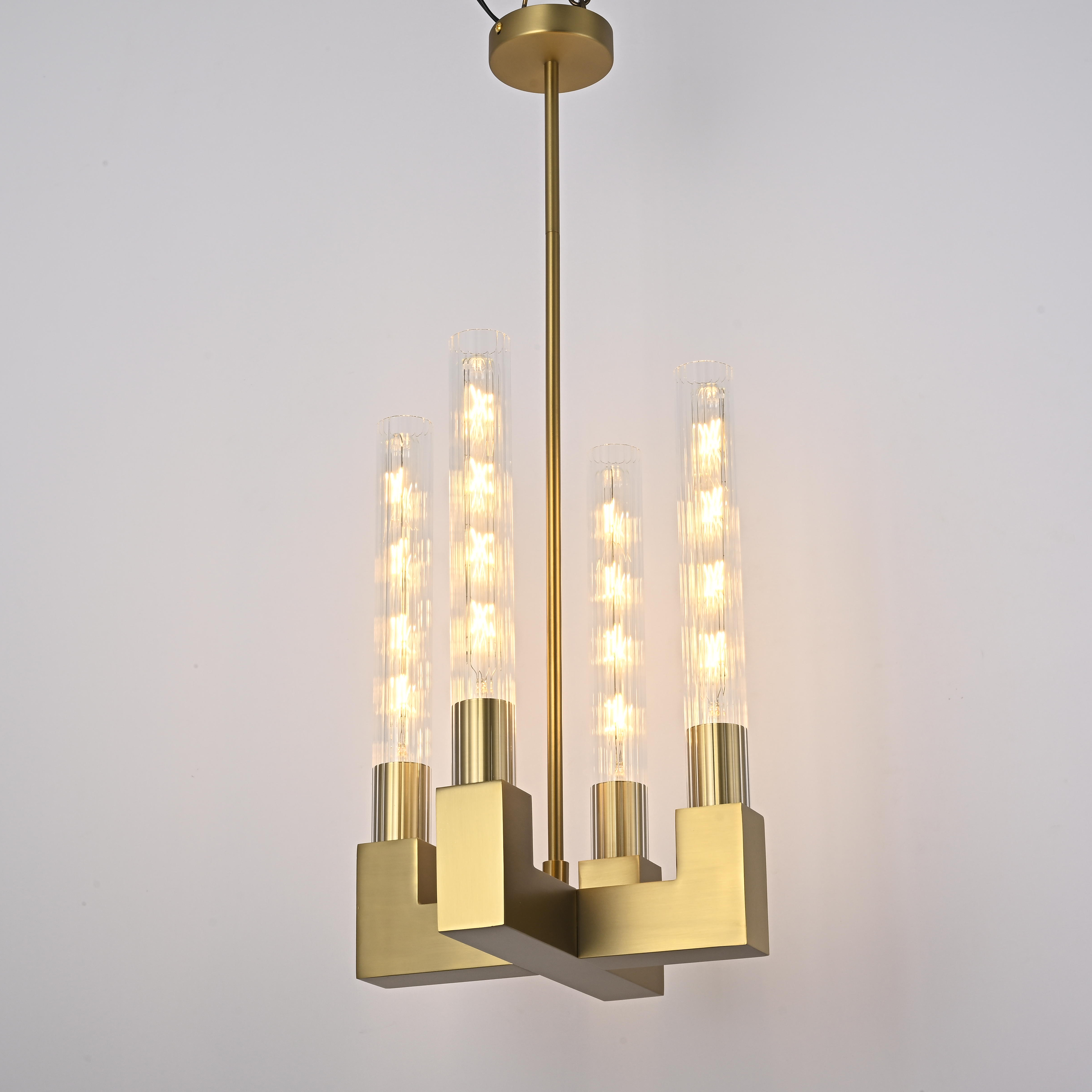 Люстра Rh Canelle Pendant Lamp 4 Modern Brass от Imperiumloft 84608-22