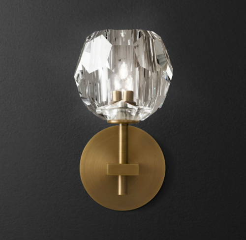 Бра Rh Boule De Cristal Single Sconce Brass от Imperiumloft 73511-22