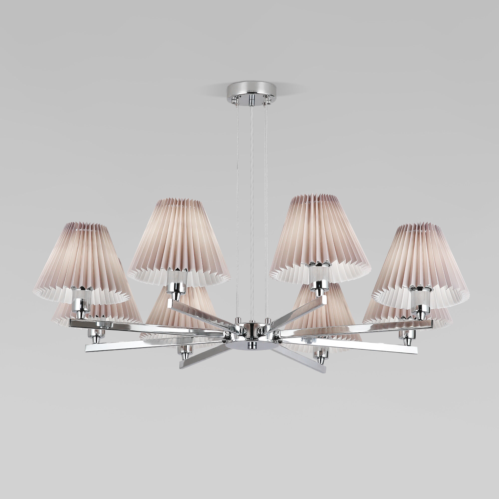 Подвесной светильник Eurosvet 60136/8 хром/серый