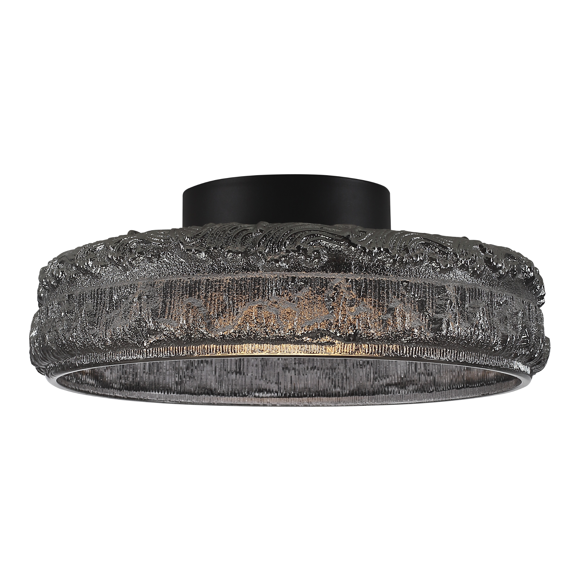 SL6143.412.01 Светильник потолочный ST-Luce черный/дымчатый LED 1*15W 4000K АНТИК