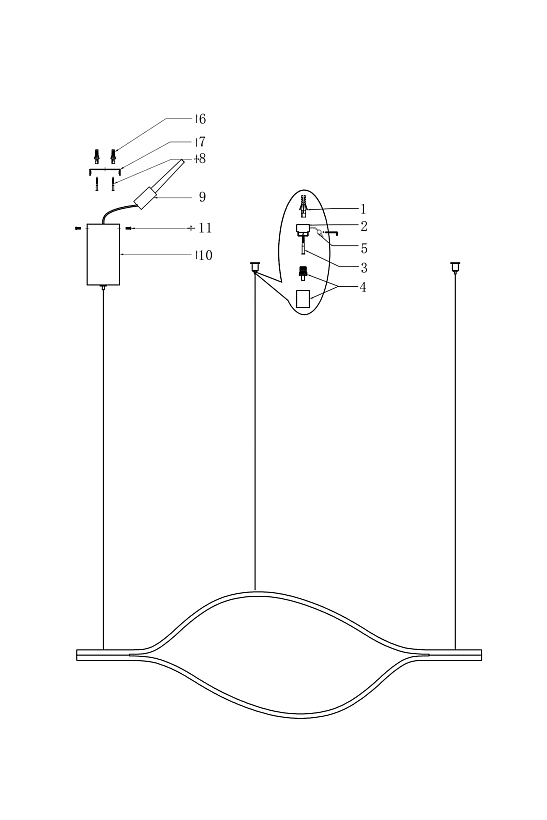 Подвесной Светодиодный Светильник Tape Light L100 от Imperiumloft 149481-49