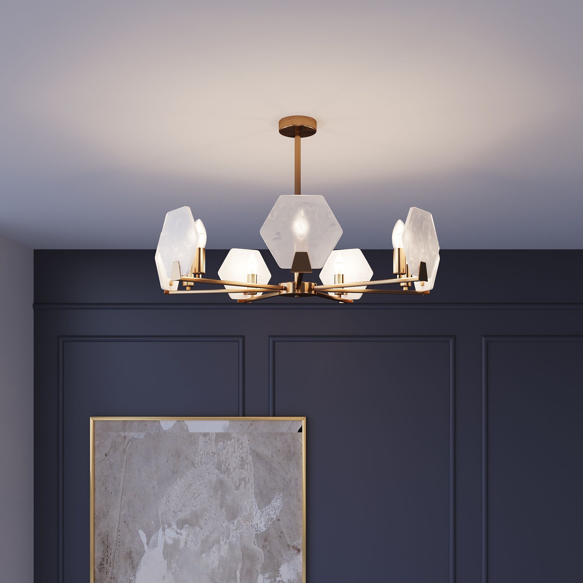 Потолочный светильник латунь Smart Eurosvet 60158/7