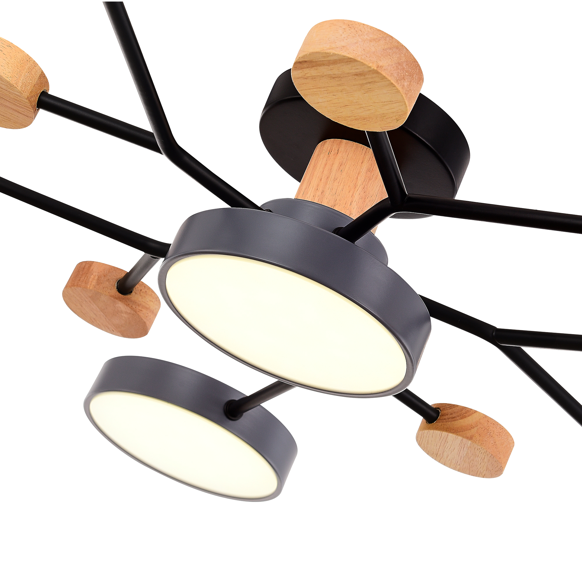 SLE6006-702-06 Светильник потолочный Серый/Серый LED 6*12W 3000K/4500K/6000K 6200Lm ФАЭМА