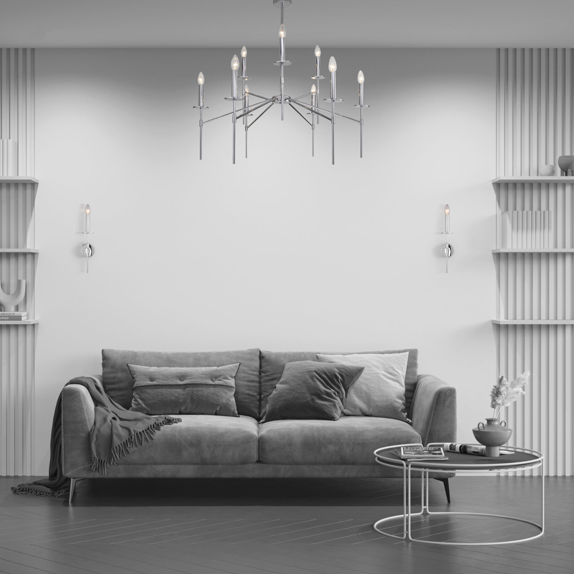 Потолочный светильник Eurosvet 60142/9 хром Smart