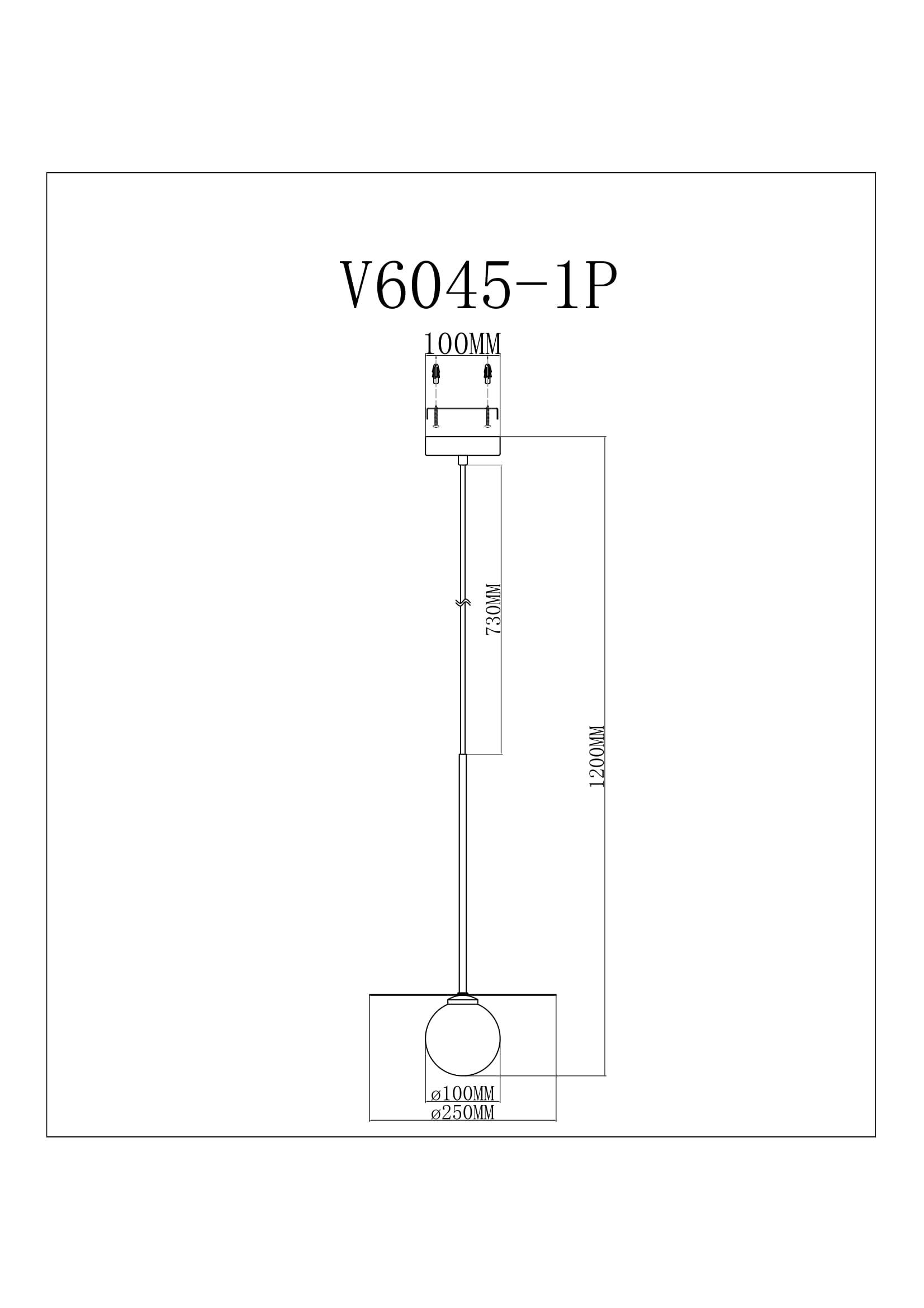 Подвесной светильник Moderli V6045-1P Scrumbel