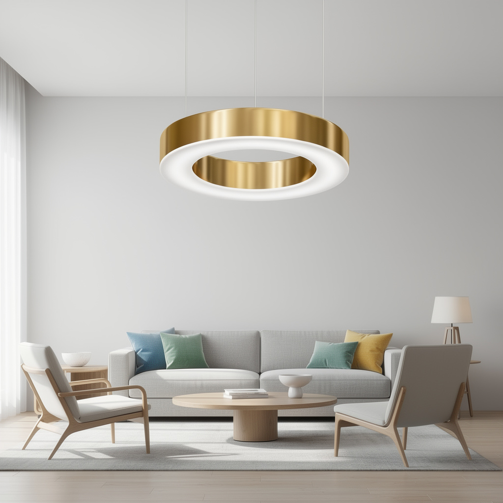 Подвесная люстра Light Ring Horizontal D40 Золотой 177930-22