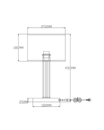 Настольная лампа Moderli V2651-1T Claim 1*E27*60W