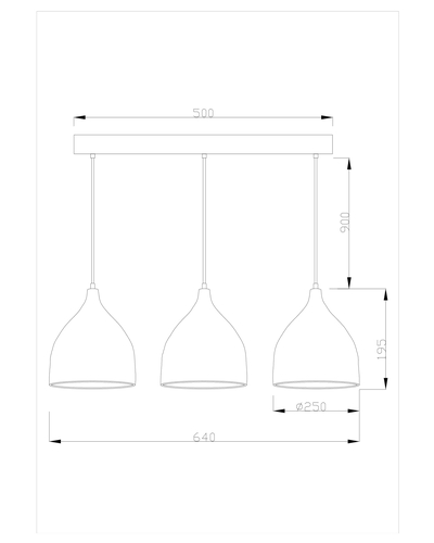 Подвесной светильник Moderli V1401-3P Ria 3*E27*60W