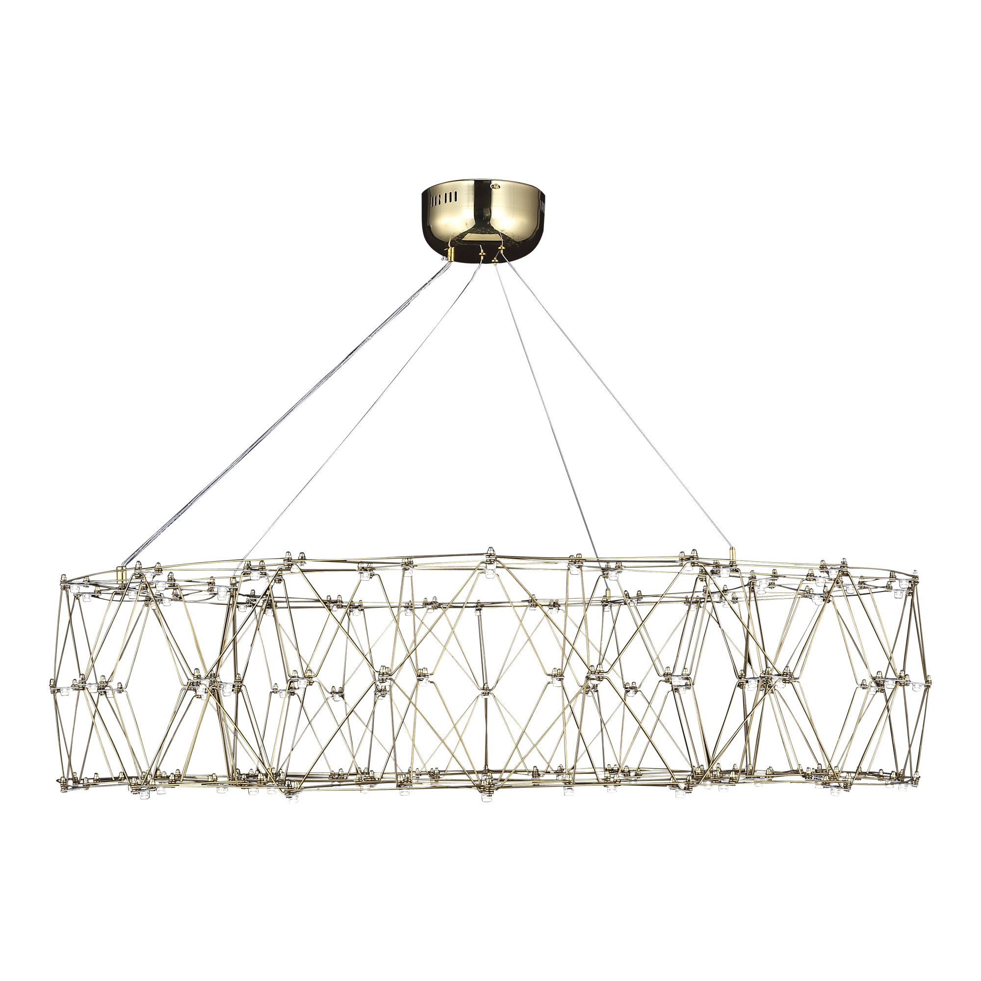 SL6602.203.72 Светильник подвесной ST-Luce Золотистый/Прозрачный LED 1*72W 4000K GRAVETTA