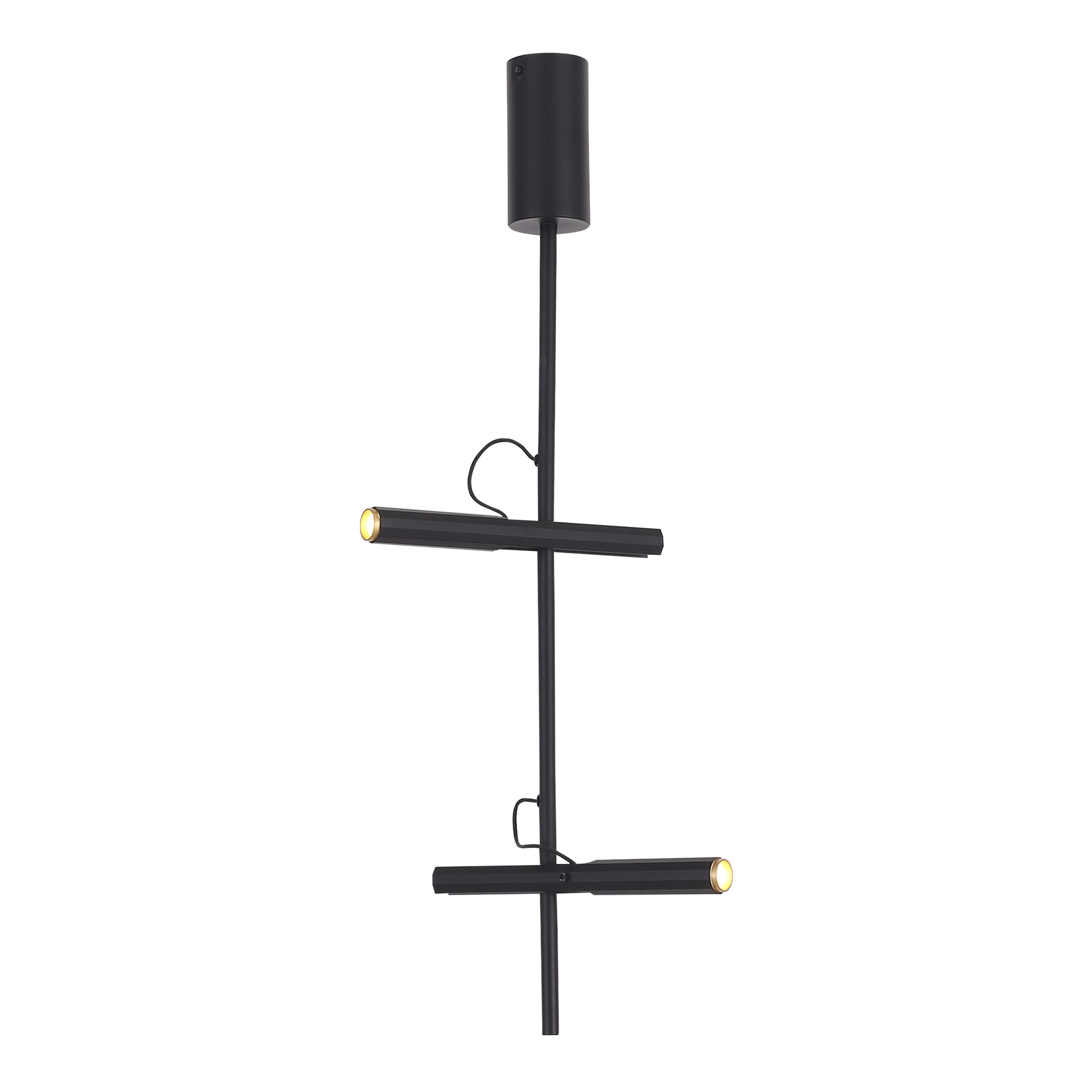 SL6210.403.02 Светильник подвесной ST-Luce Черный/Черный, Золотистый LED 2*3W 3000K ЛИЛИТ