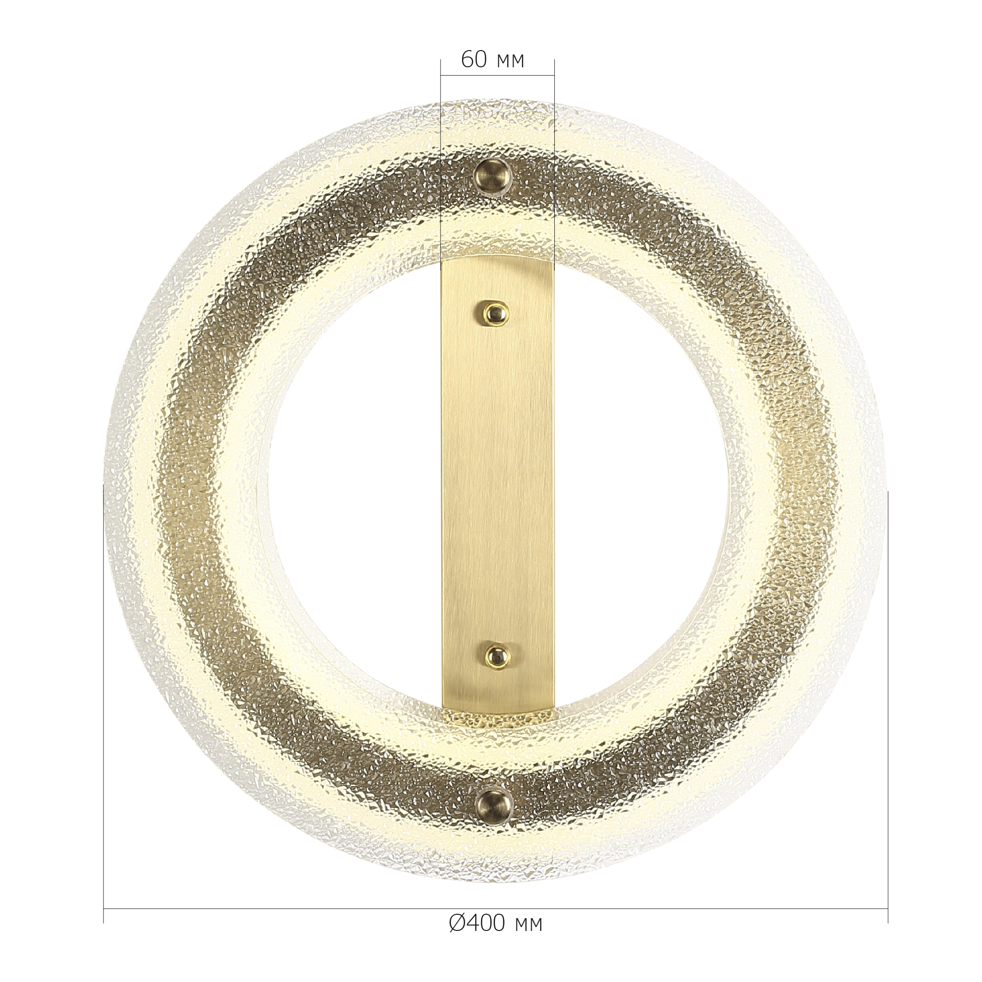 SL6245.202.01 Светильник потолочный ST-Luce золотистый/Прозрачный LED 1*30W 4000K ФЭГИ