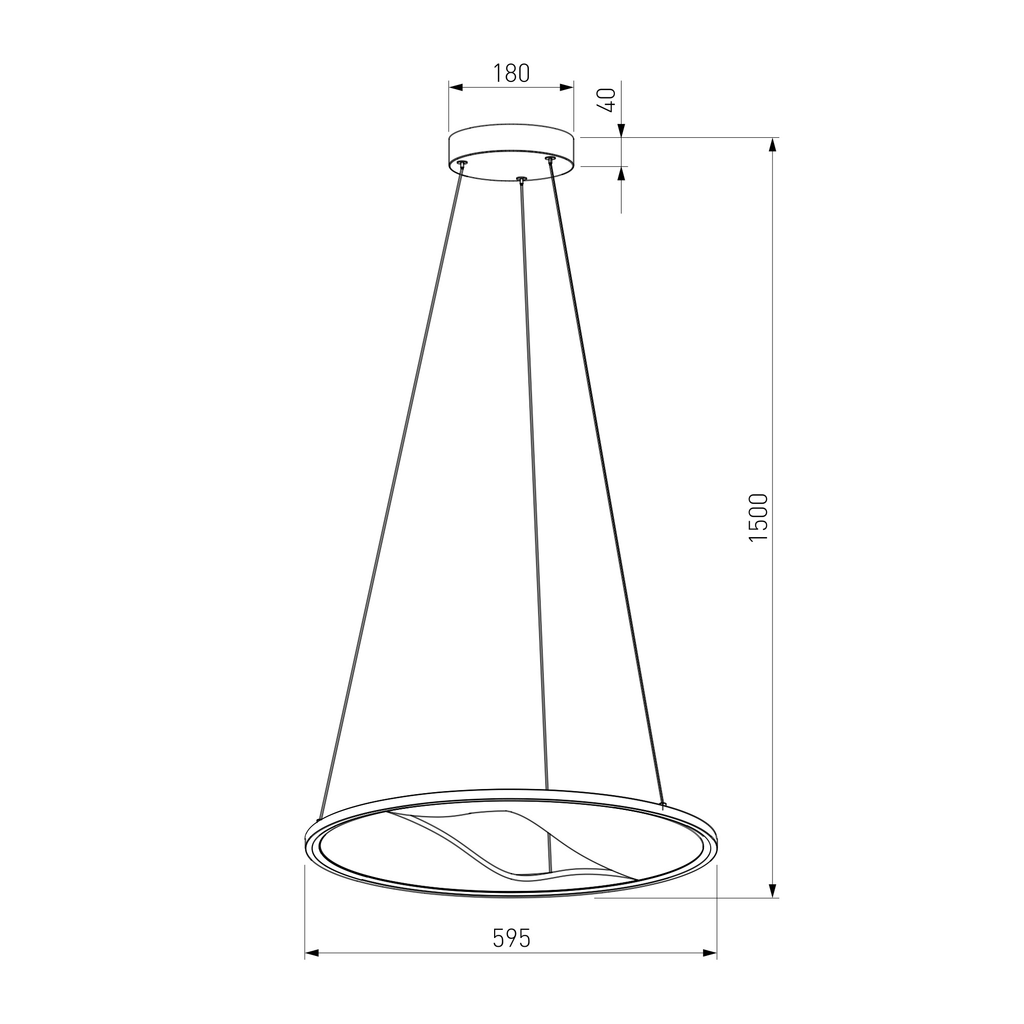 Подвесной светильник Eurosvet 40027/1 LED серый