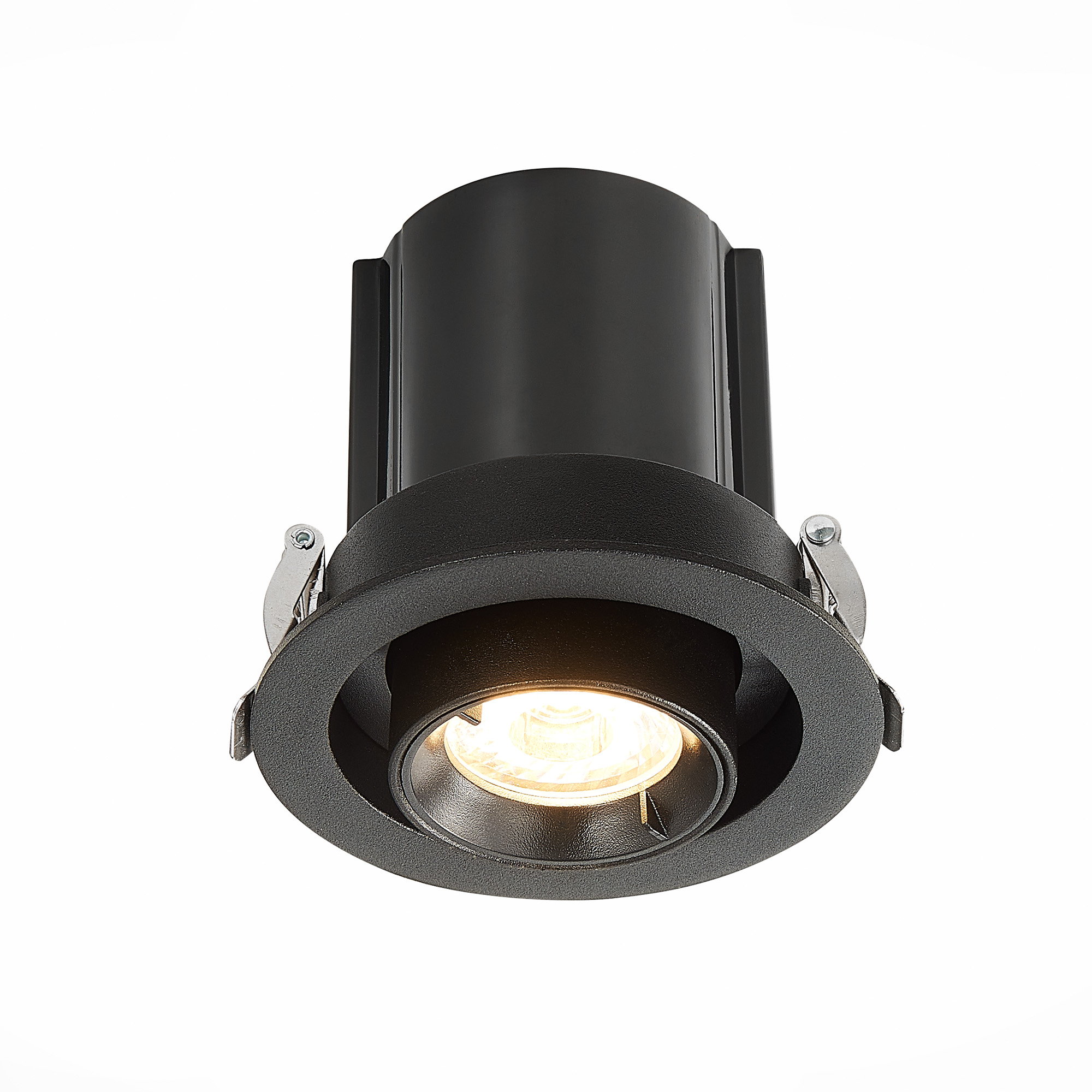 ST702.338.12 Св-к встр. Черный LED 1*12W 3000K 900Lm Ra80 24° IP20 D90xH92 180-240V Встраиваемые светильники