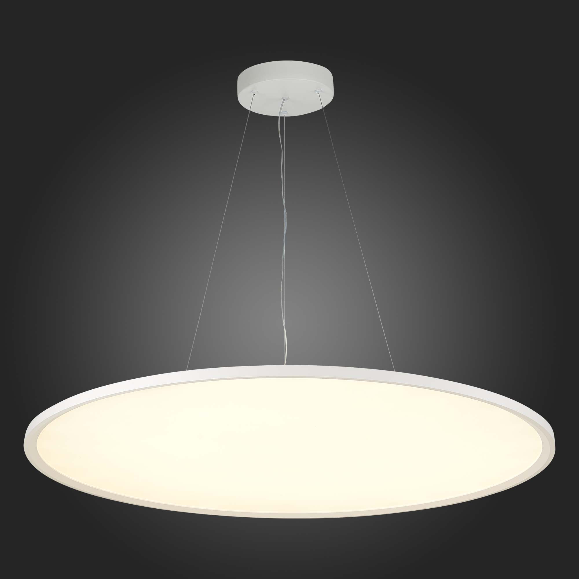 ST602.543.72 Светильник подвесной Белый LED 1*72W 4000K 6 480Lm Ra&gt;80 120 IP20 D780xH35 185-265V Подвесные светильники