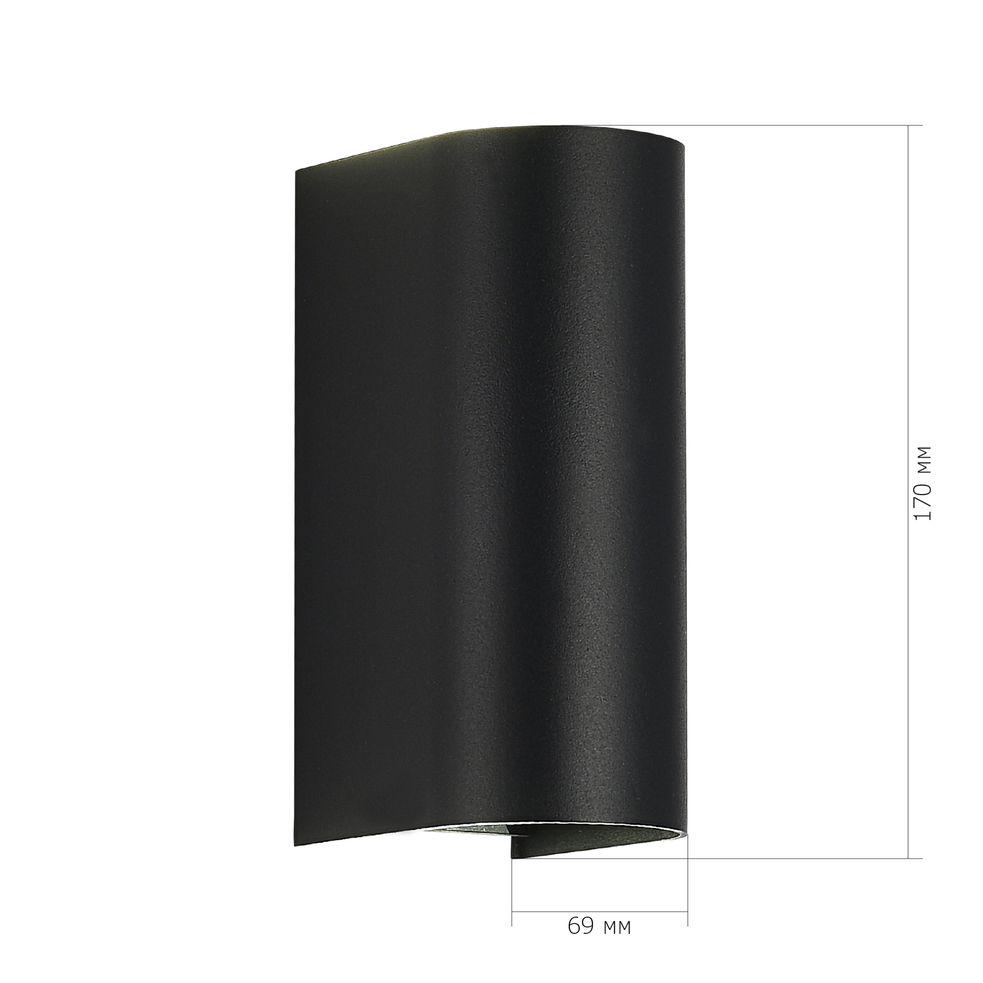 SL9516.401.01 Светильник уличный настенный ST-Luce черный/черный LED 1*10W 3000K/4000K/6500K BUST