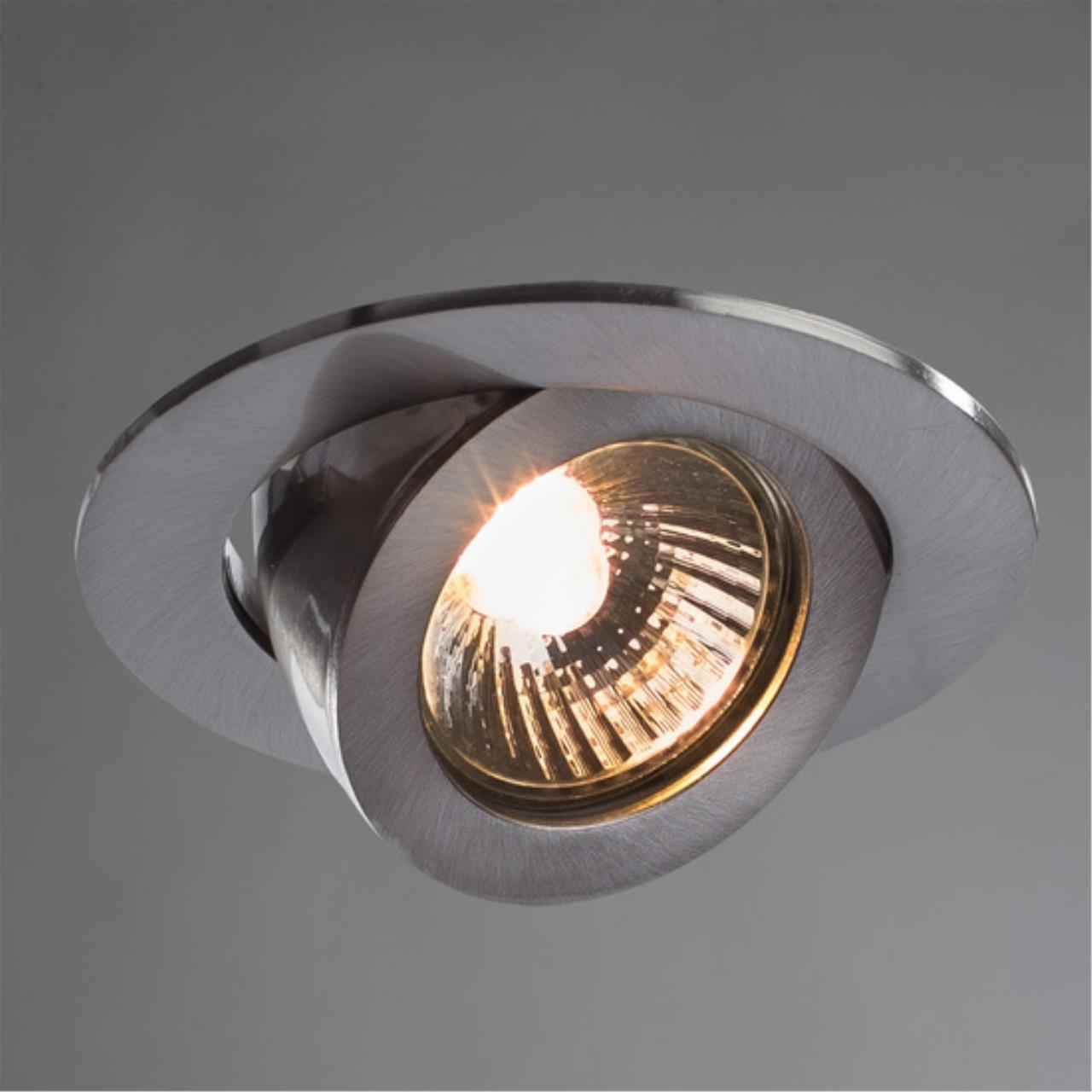 Точечный встраиваемый светильник Arte lamp A4009PL-1SS СВЕТИЛЬНИК ПОТОЛОЧНЫЙ