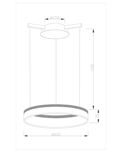 Светодиодная подвесная люстра Moderli V1720-PL Via LED*39W