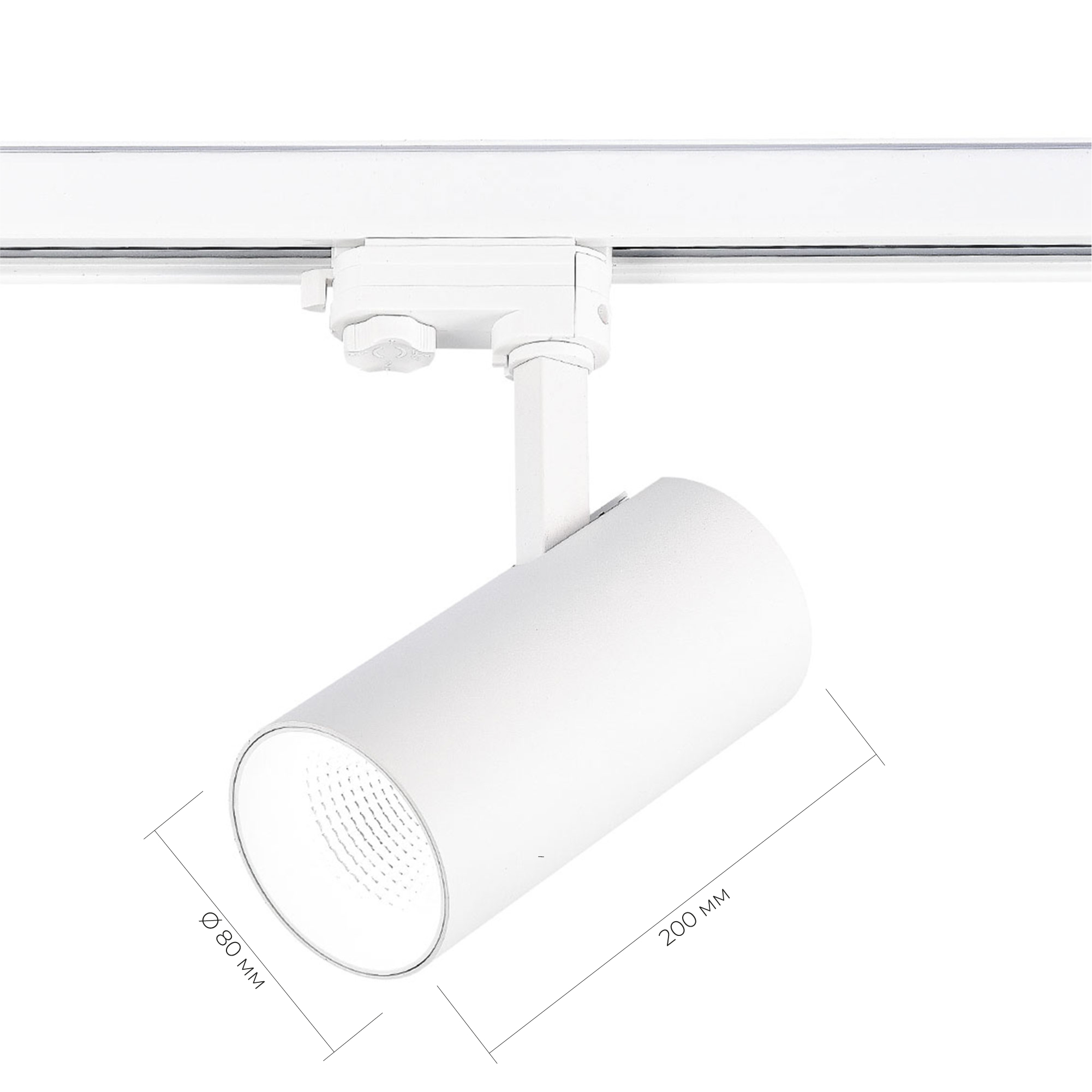 ST661.546.30 Св-к трек. Белый LED 1*30W 4000K 2 400Lm Ra>90 38° IP20 L170xW80xH245 165-265V ТРЭЙС