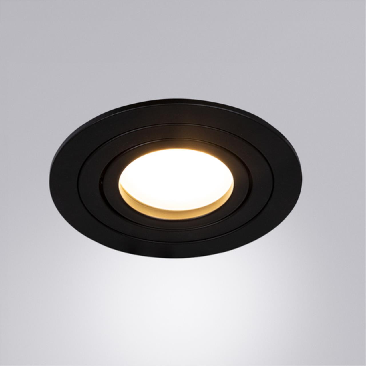 Точечный встраиваемый светильник Arte lamp A2167PL-1BK