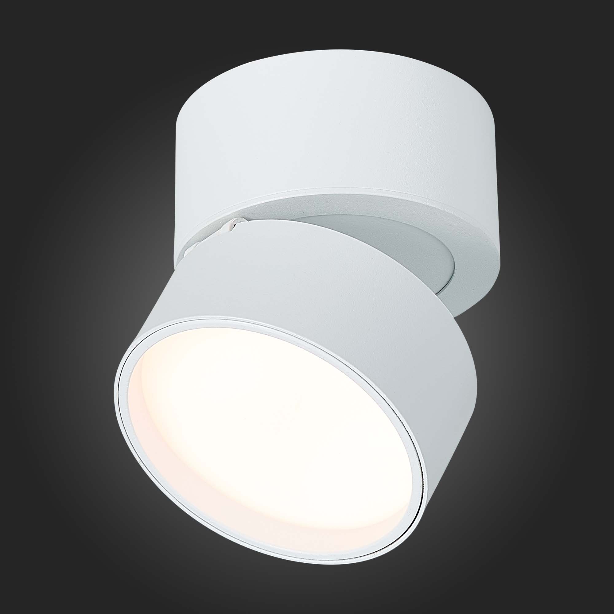 ST651.532.09 Светильник потолочный поворотный Белый LED 1*9W 3000K 720Lm Ra&gt;90 120° IP20 D85xH87 170 Накладные светильники