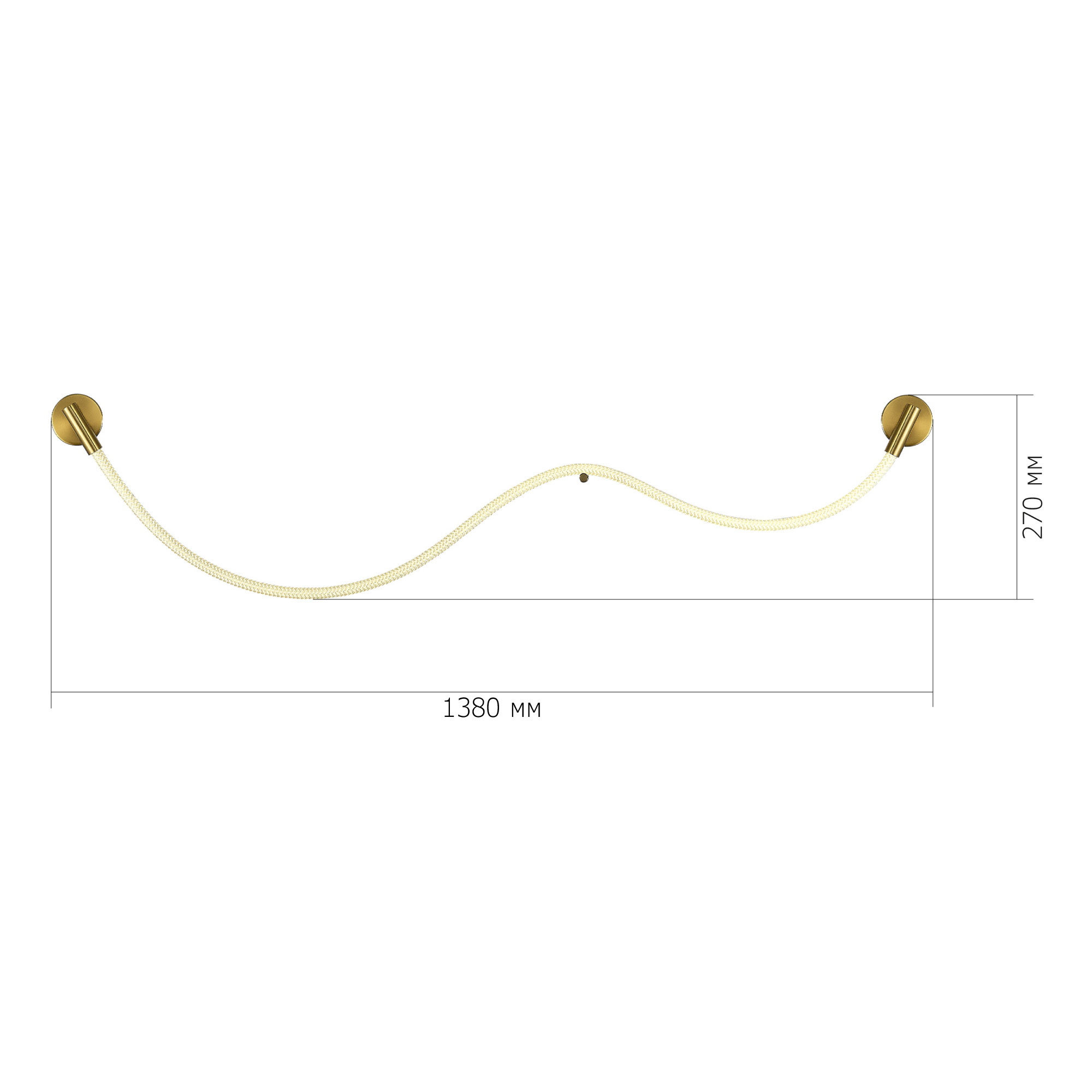 SL6118.301.01 Светильник настенный ST-Luce Латунь/Белый LED 1*20W 4000K MARLOW