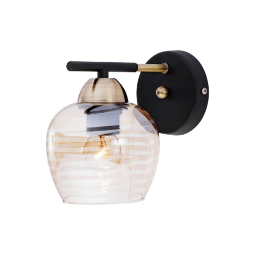 Настенный светильник Escada 1123/1A E27*40W Antique brass/Black