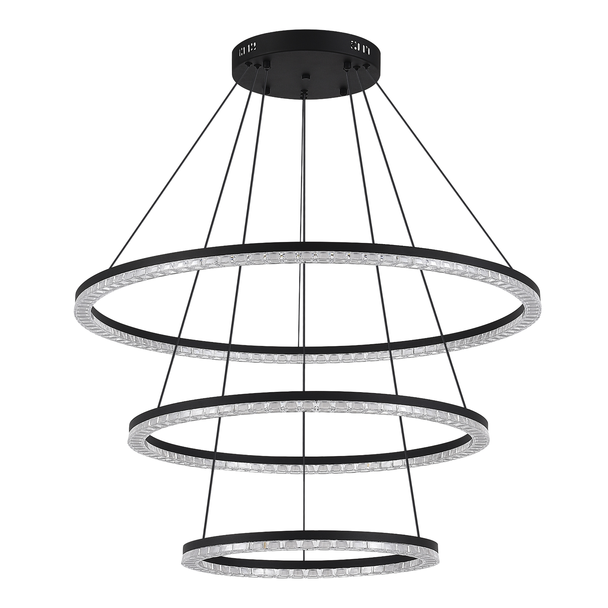 SL1018.403.03 Светильник подвесной ST-Luce черный/прозрачный LED 1*130W 4000K ЭВКЛИДИК