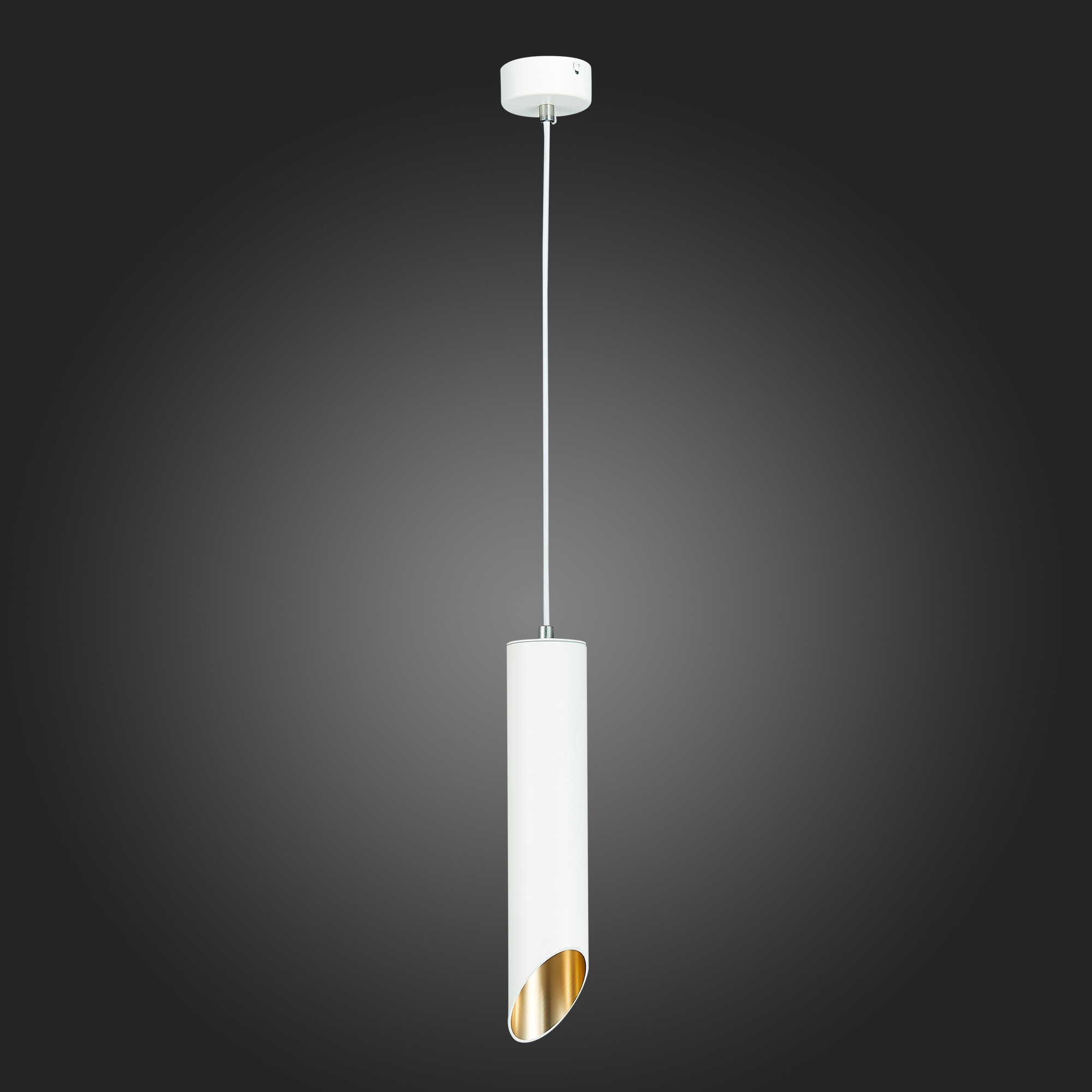 ST152.503.01 Светильник подвесной Белый GU10 1*50W  IP20 D60xH300 220V Без ламп Подвесные светильники