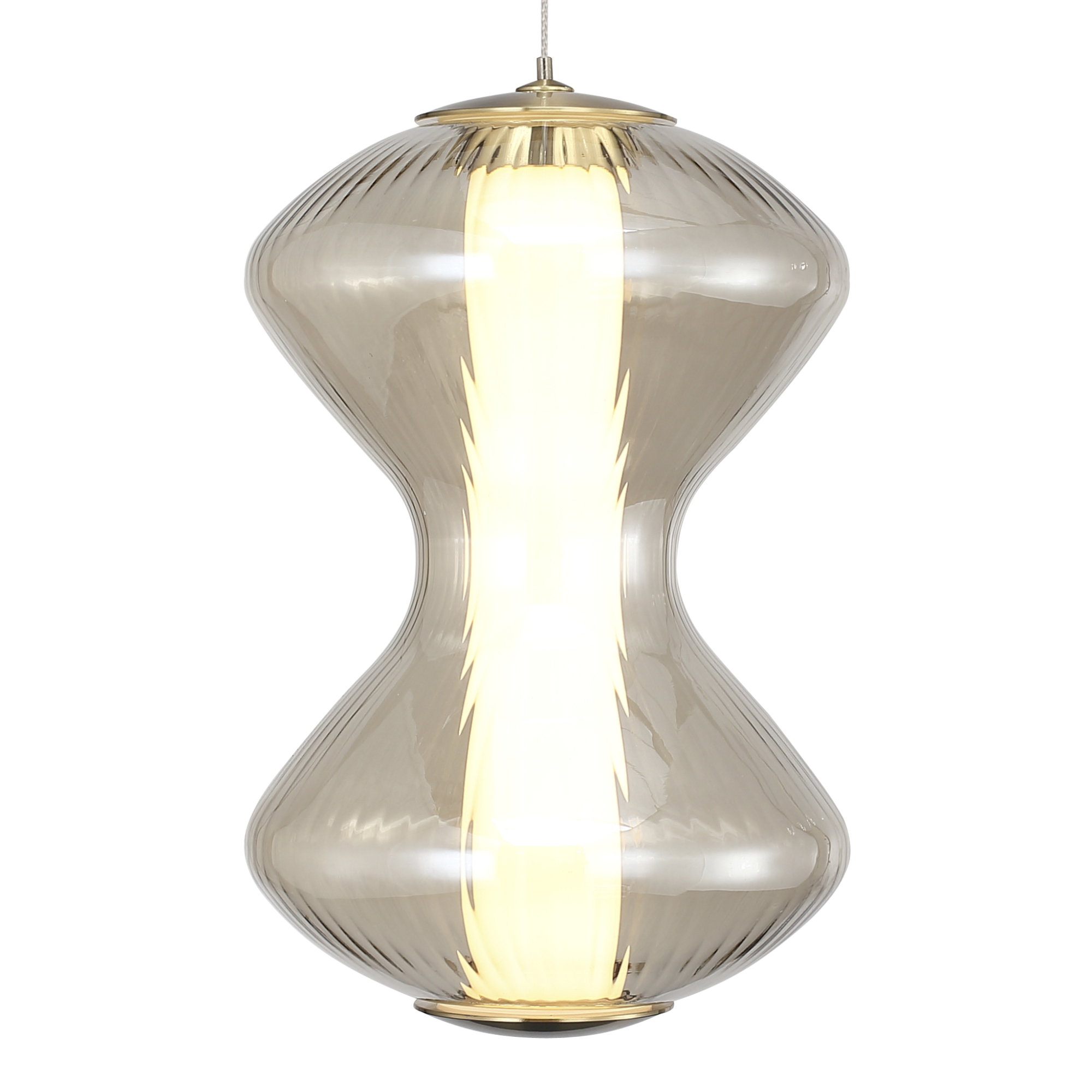 SL6136.203.01 Светильник подвесной ST-Luce золото/коньячный LED 1*6W 3000K SPINE