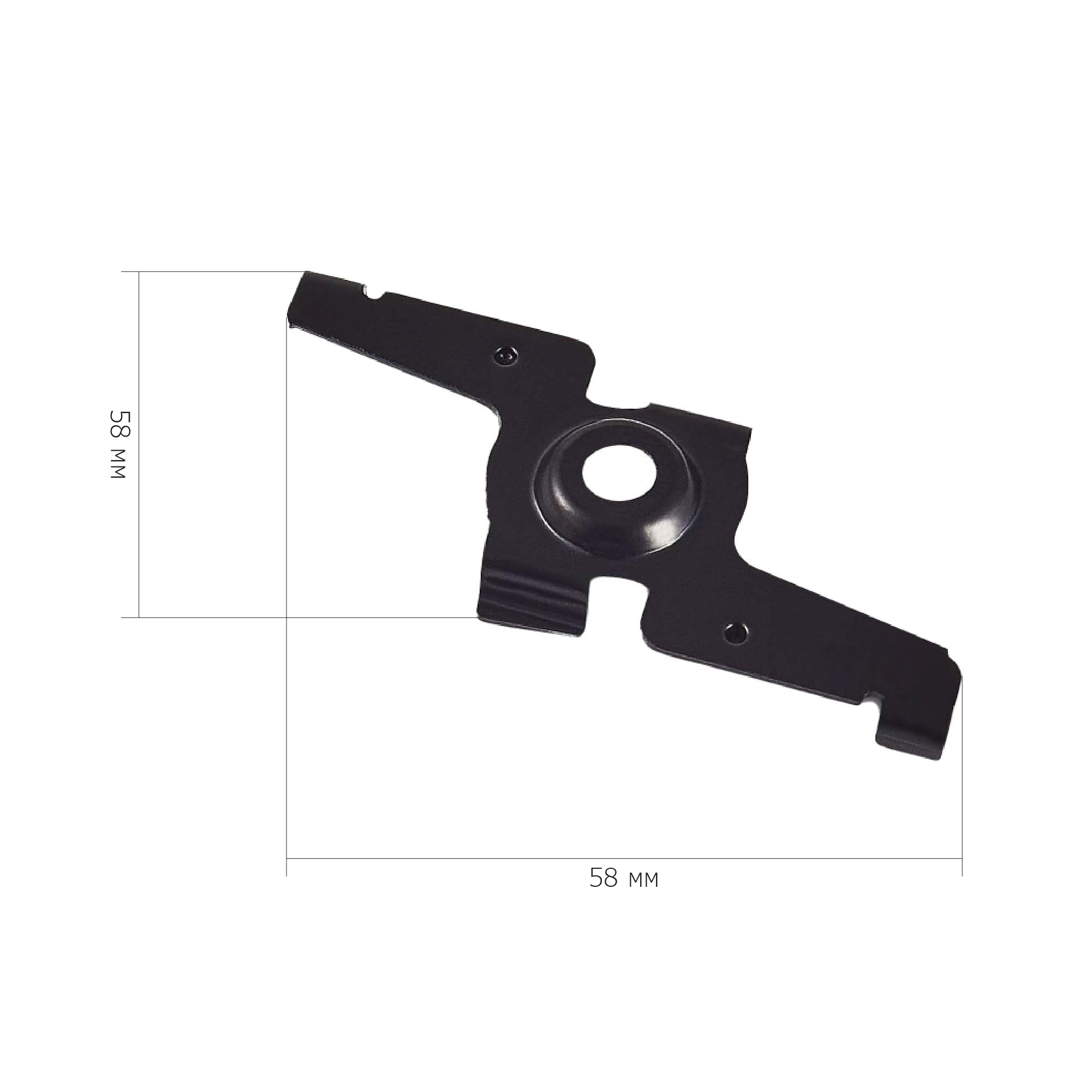 ST005.779.00 Фиксатор для накладного монтажа (2шт) ST-Luce Черный СКАЙЛАЙН 48V