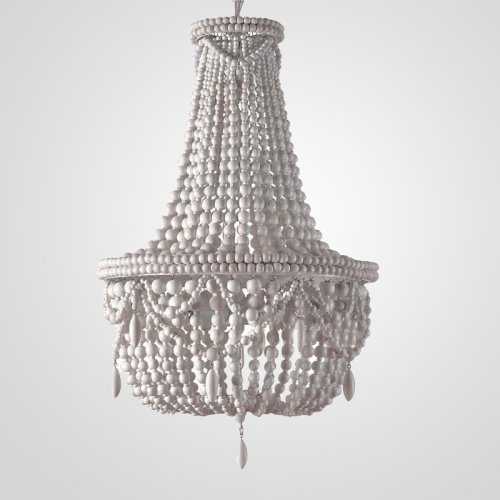 Люстра Rh Anselme White Wood Large Chandelier от Imperiumloft 84548-22