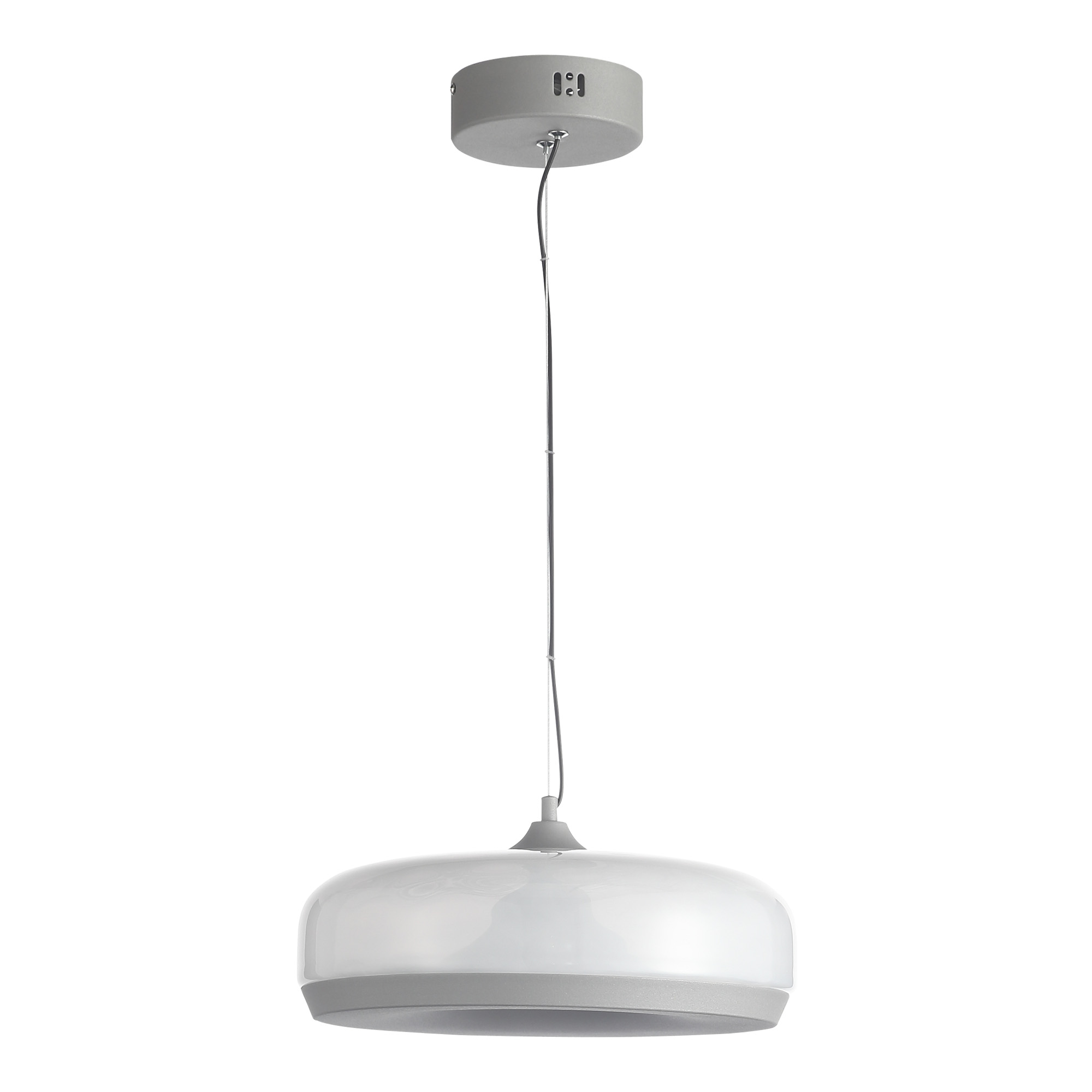 SL6014.503.01 Светильник подвесной ST-Luce Серый/Молочный LED 1*42W 3000K РИПЛ
