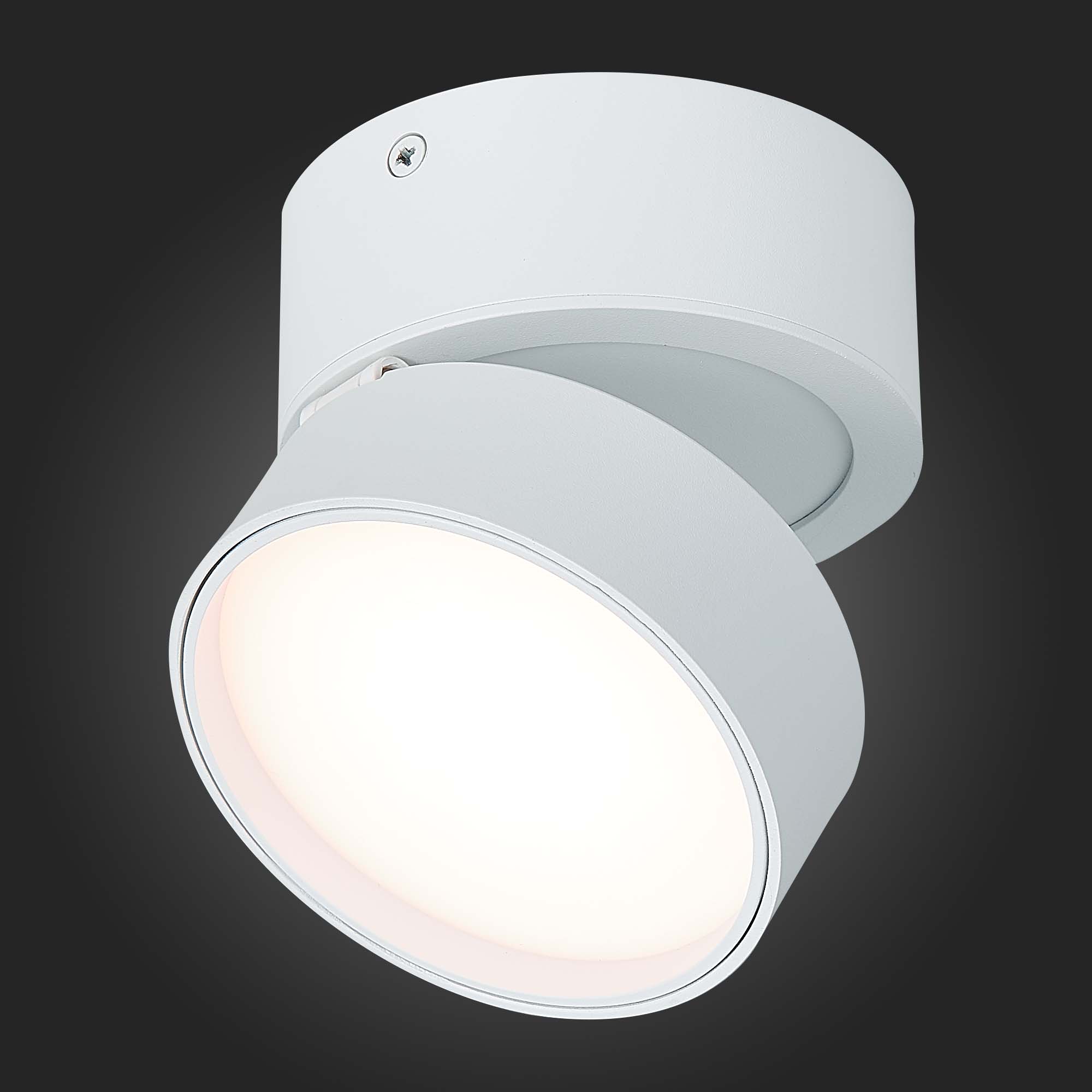 ST651.532.14 Светильник потолочный поворотный Белый LED 1*14W 3000K 1 100Lm Ra&gt;90 120° IP20 D105xH88 Накладные светильники