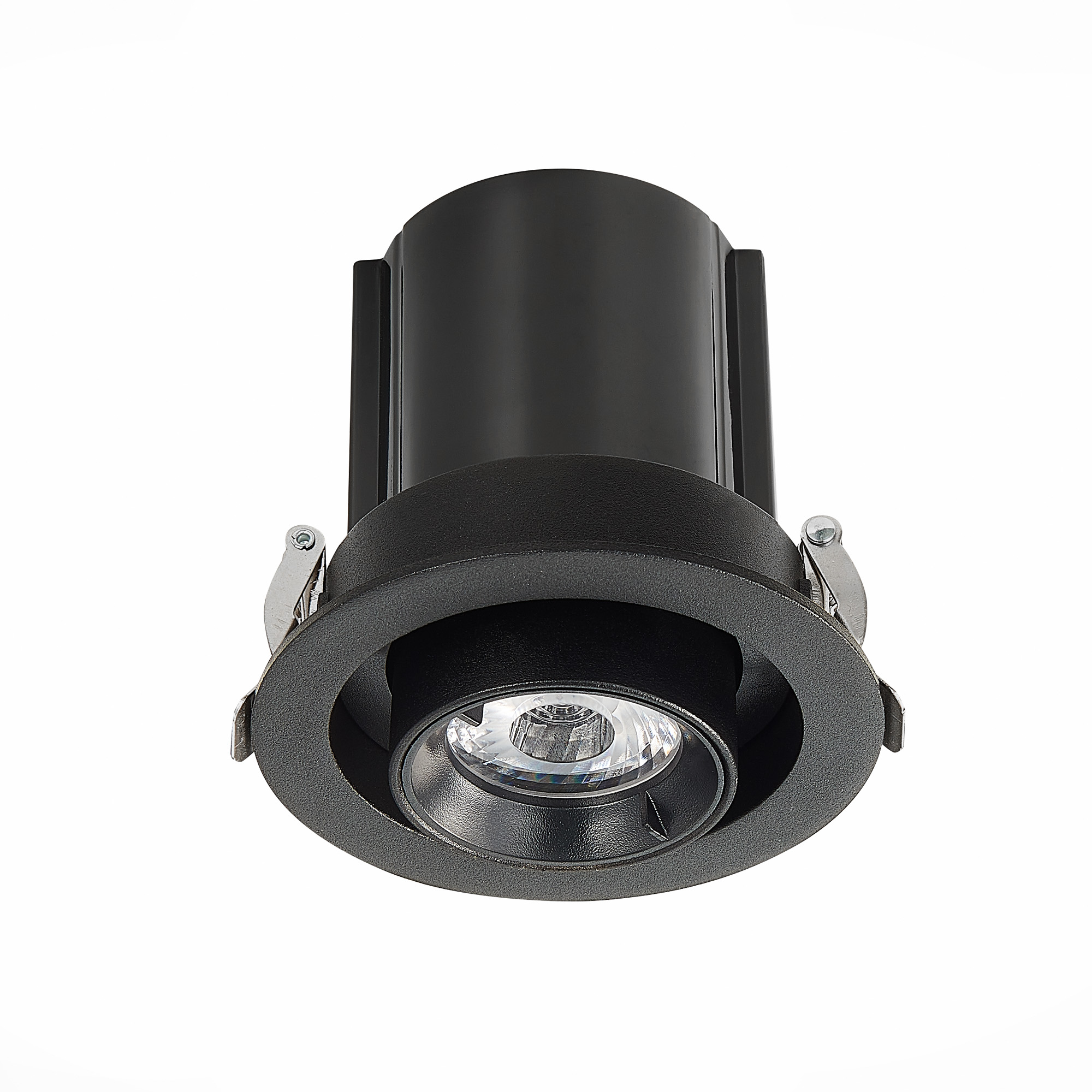 ST702.338.12 Св-к встр. Черный LED 1*12W 3000K 900Lm Ra80 24° IP20 D90xH92 180-240V Встраиваемые светильники