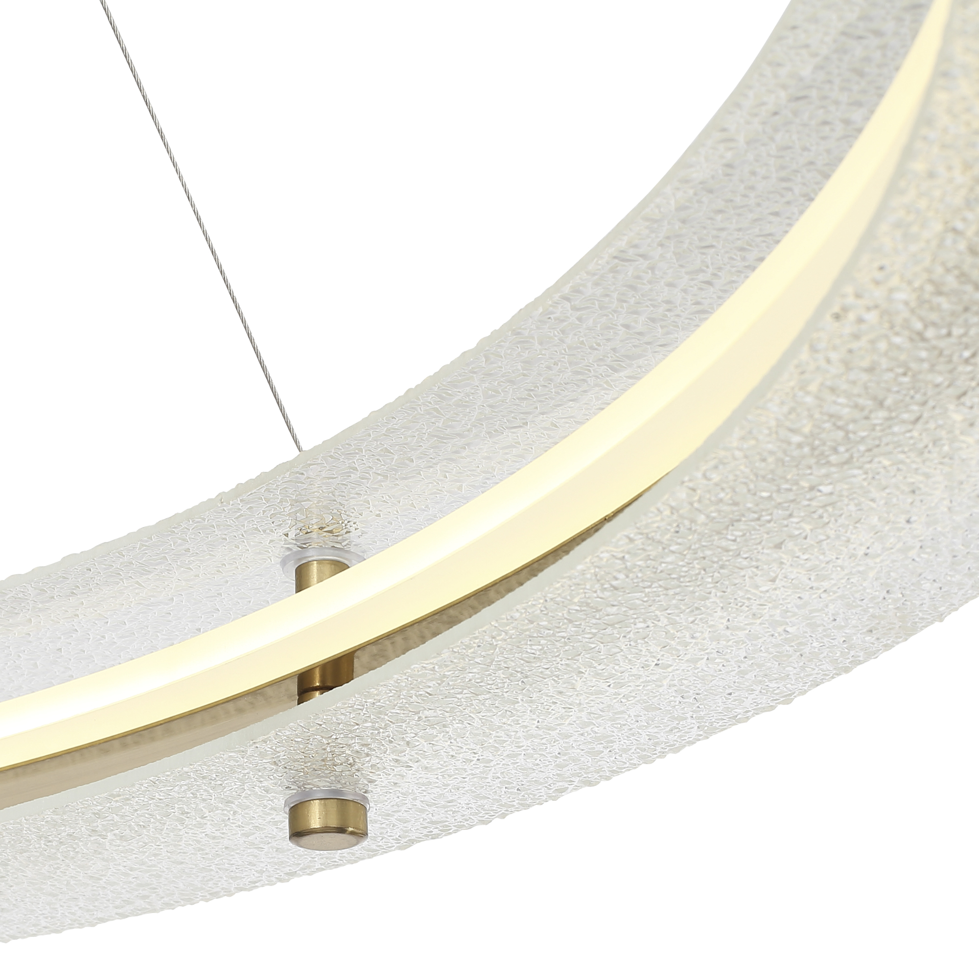 SL6245.213.01 Светильник подвесной ST-Luce золотистый/Прозрачный LED 1*70W 4000K ФЭГИ