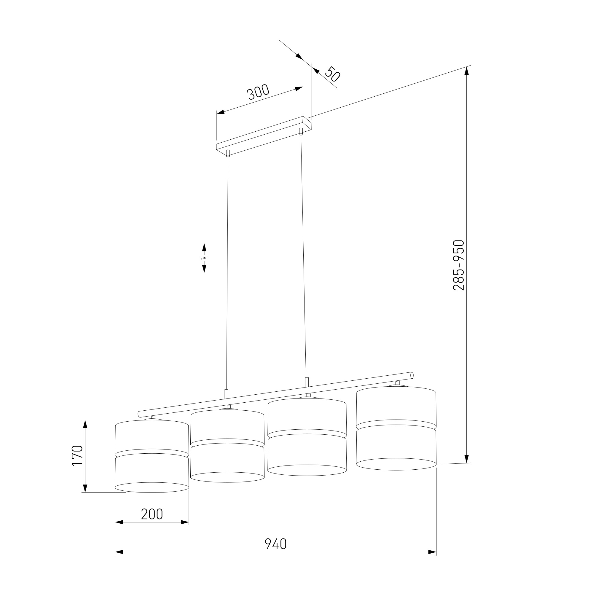 Подвесной светильник TK Lighting 4775 Hilton Gold