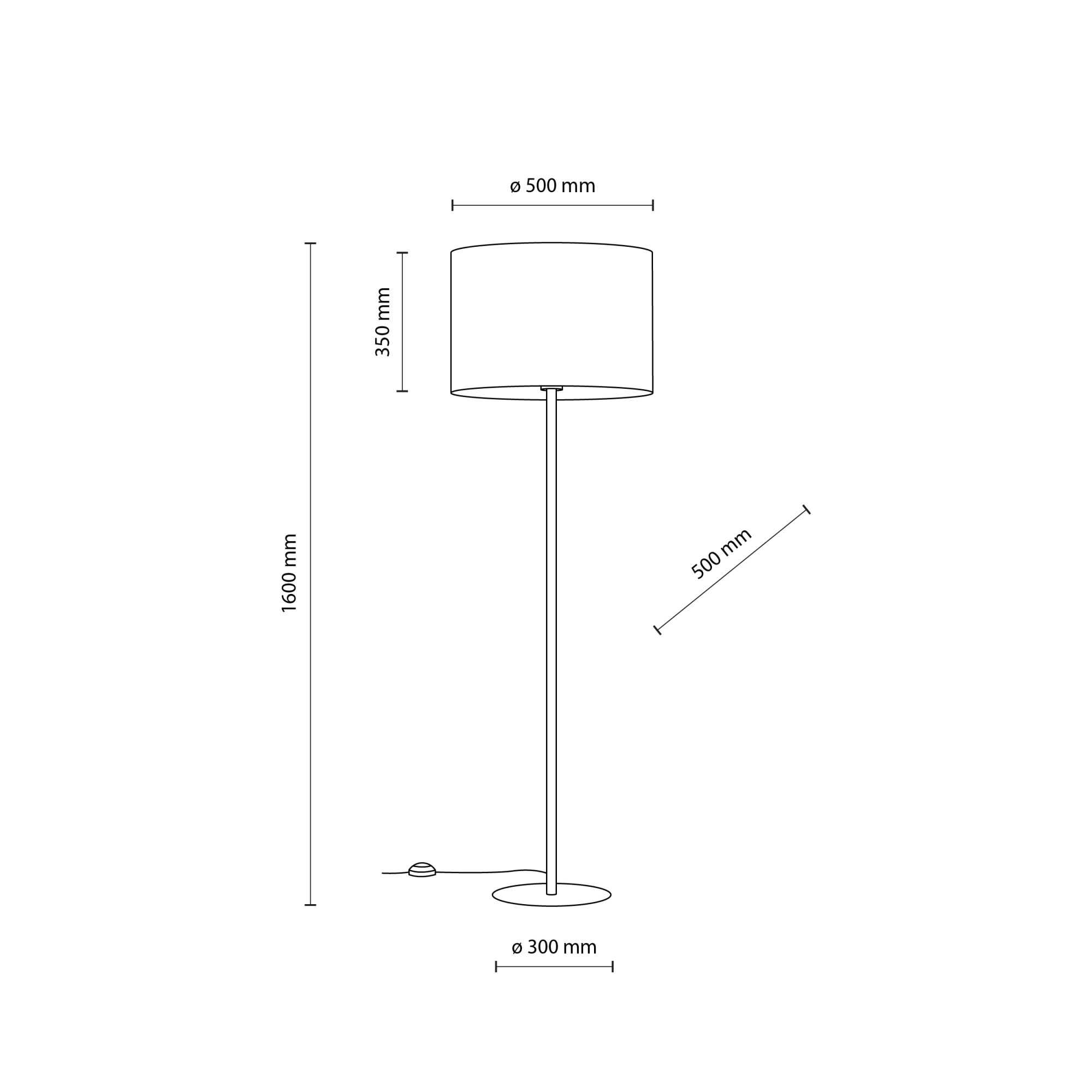  TK Lighting 16033/ напольный светильник /Umberto