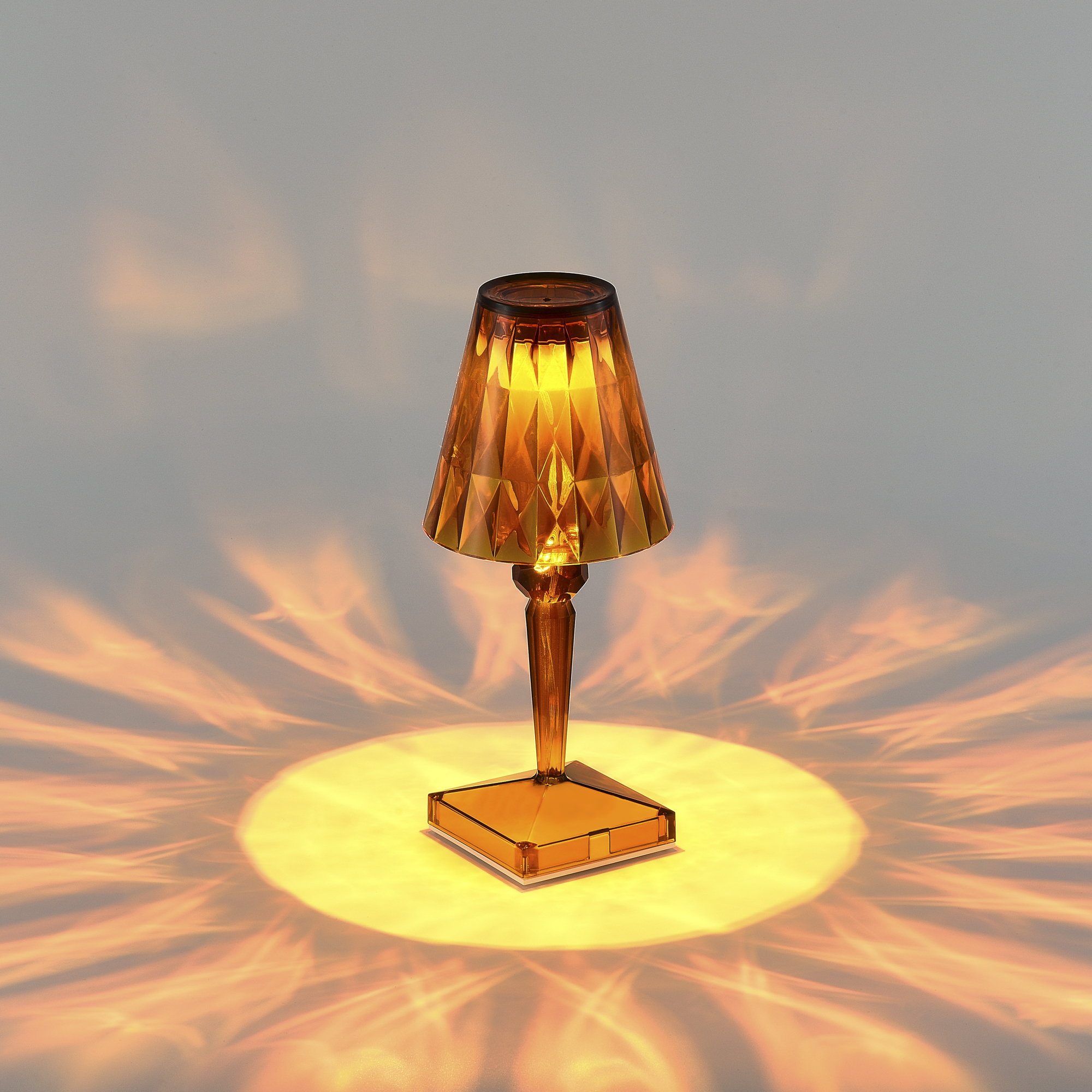 SL1010.724.01 Прикроватная лампа ST-Luce Оранжевый/Оранжевый LED 1*3W 3000K/4000K/6000K SPARKLE