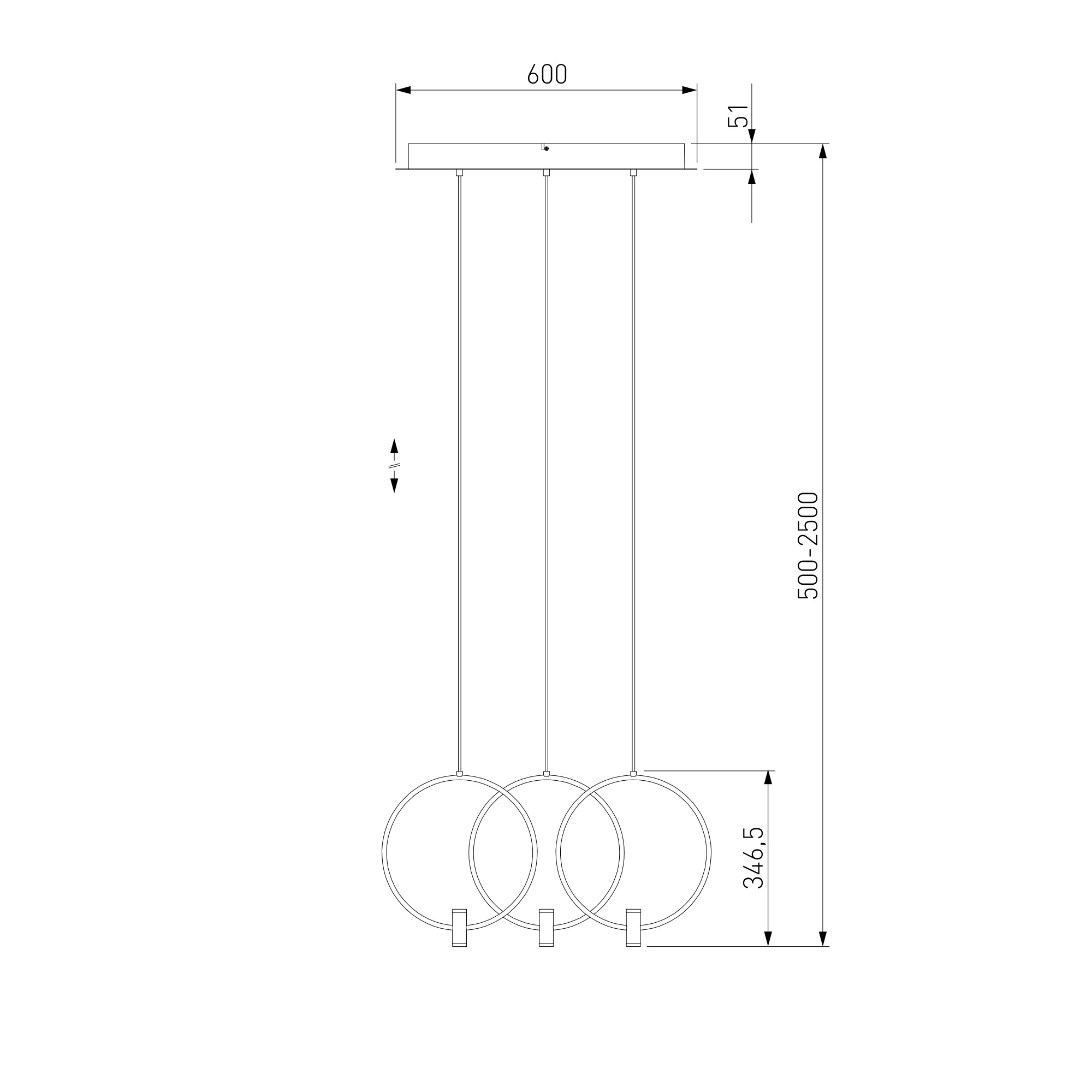  Eurosvet 50257/3 LED/ подвесной светильник/ черный/ латунь
